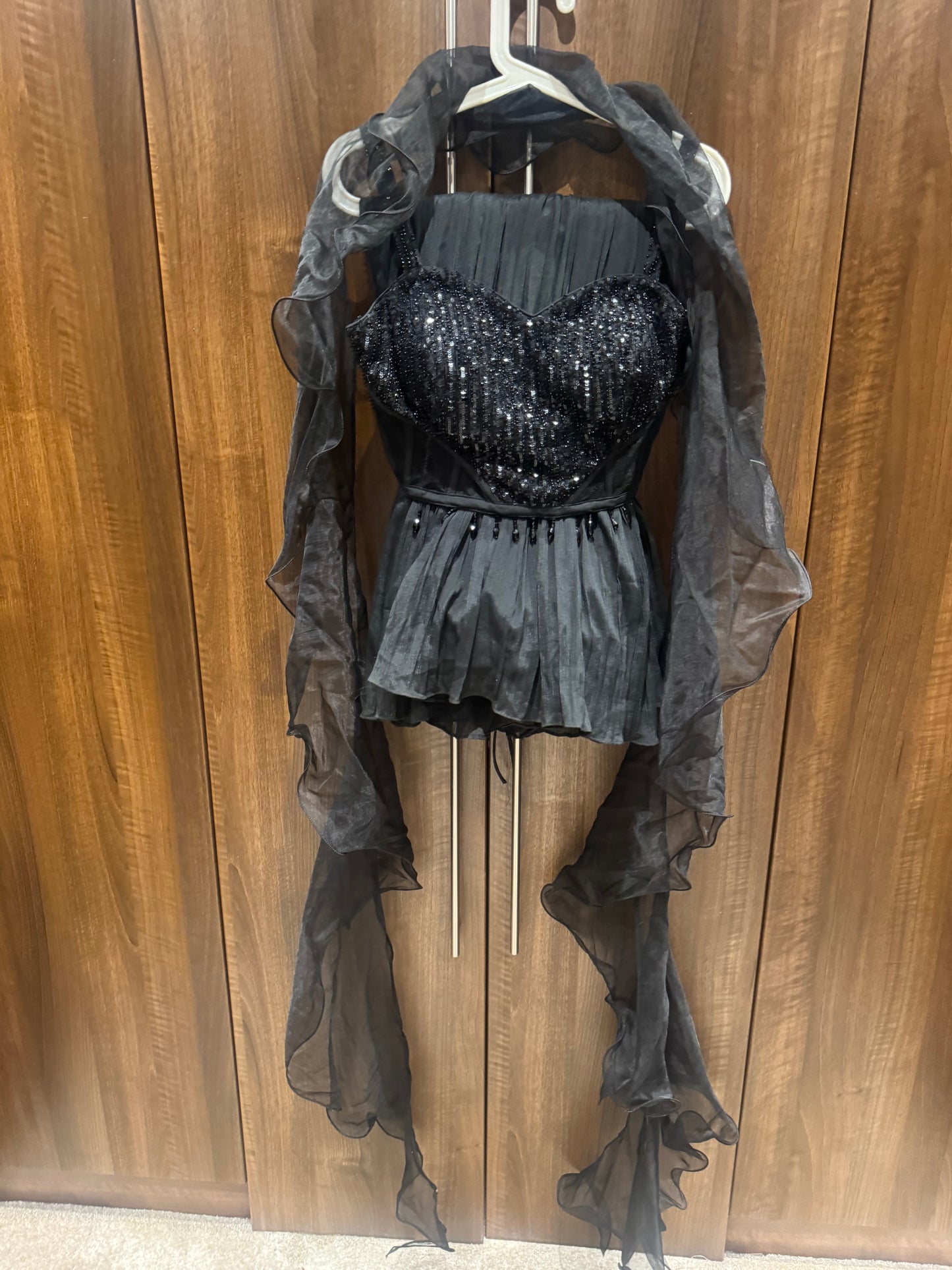 Preloved loved black corset lehenga