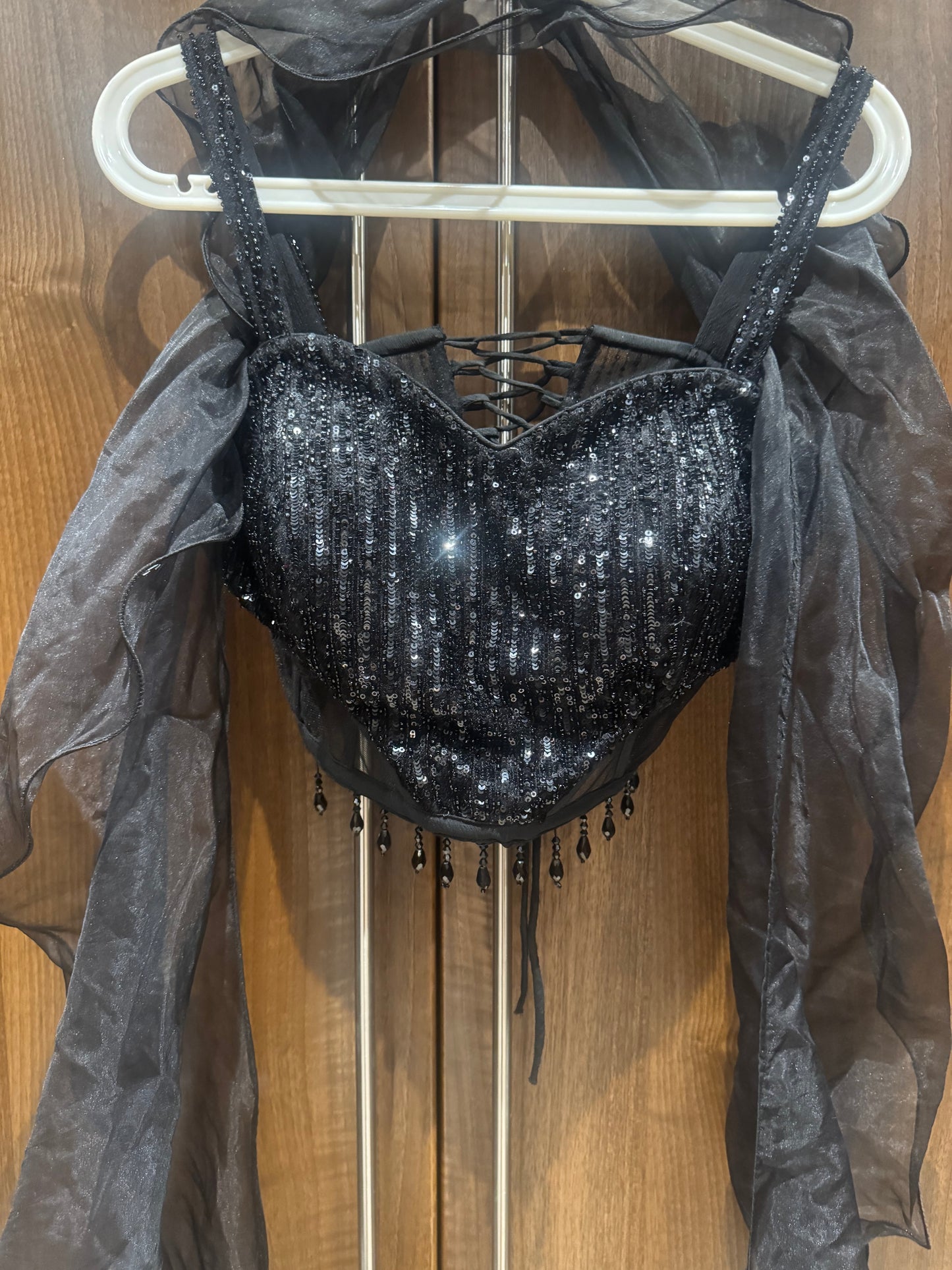 Preloved loved black corset lehenga