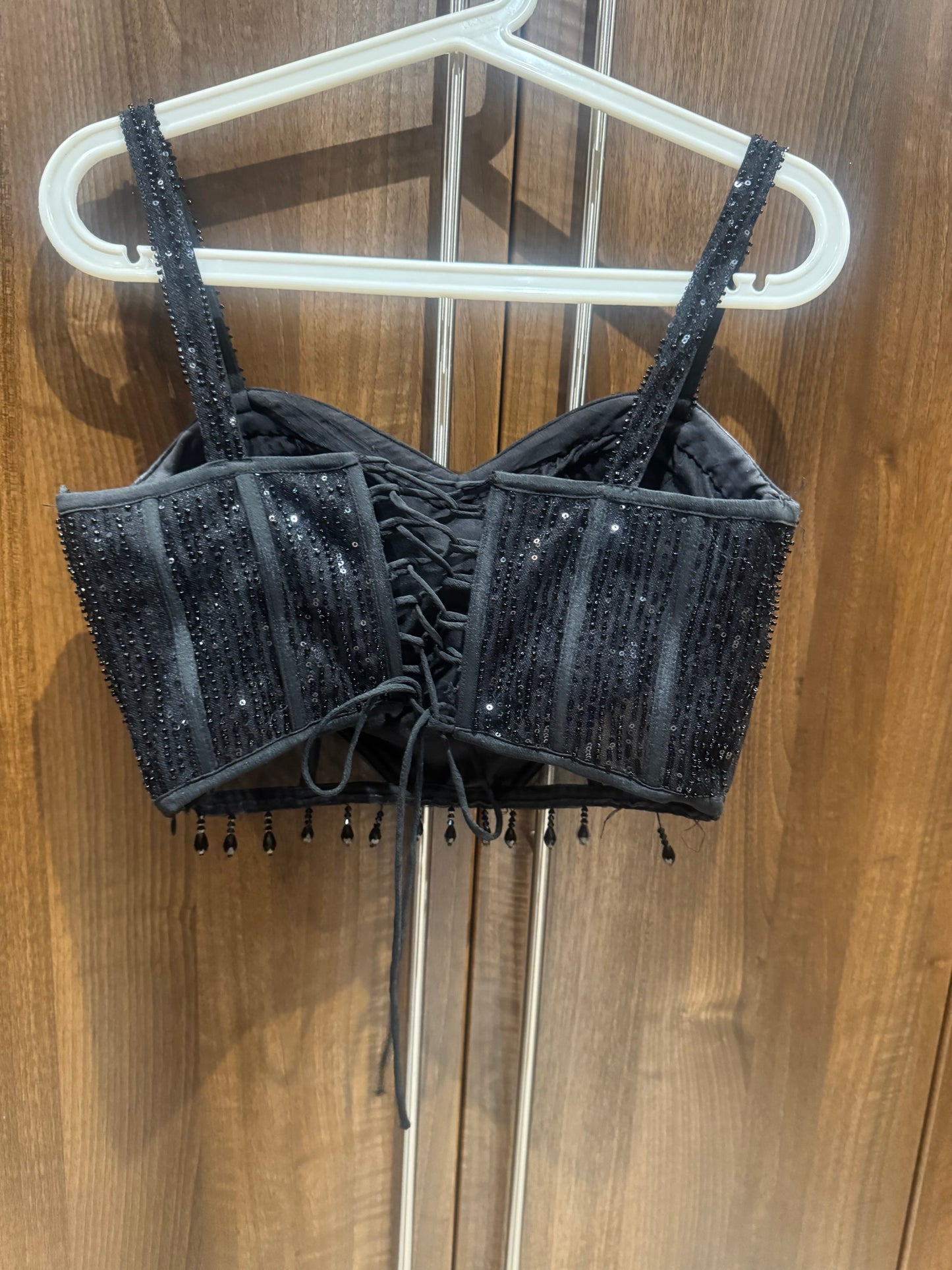 Preloved loved black corset lehenga