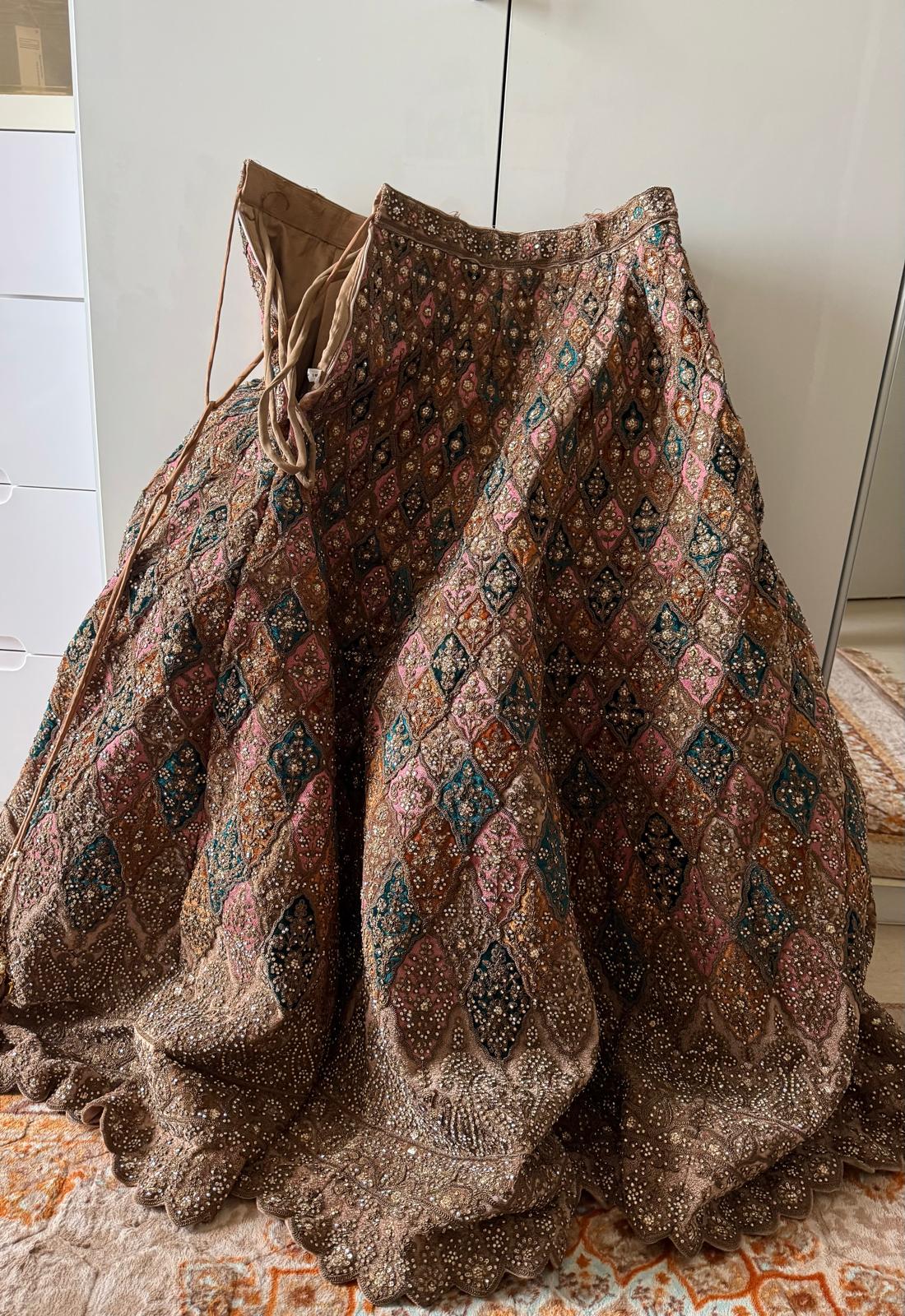 3 piece bridal lengha UK 8-10