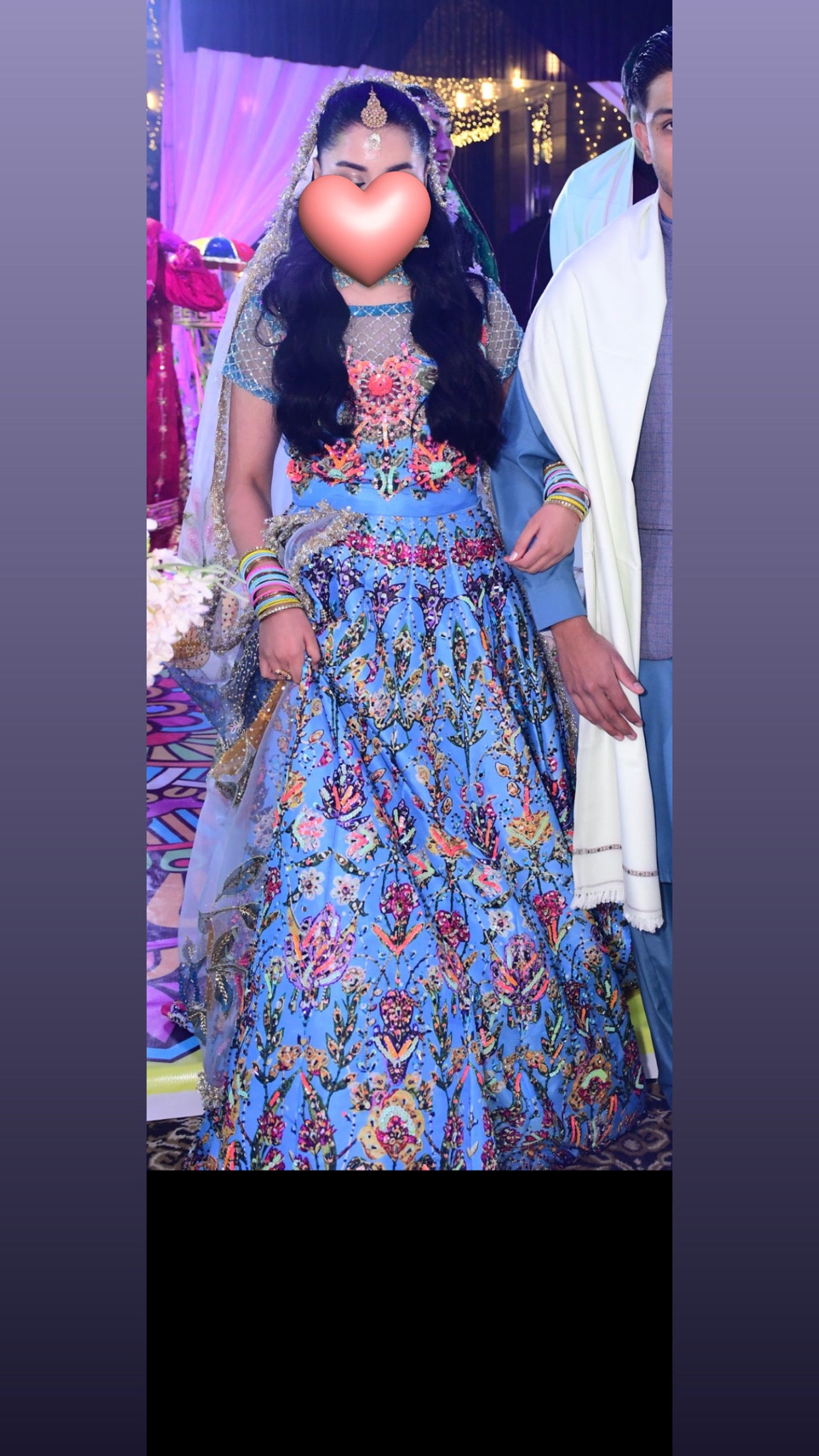 Baby blue lehngha