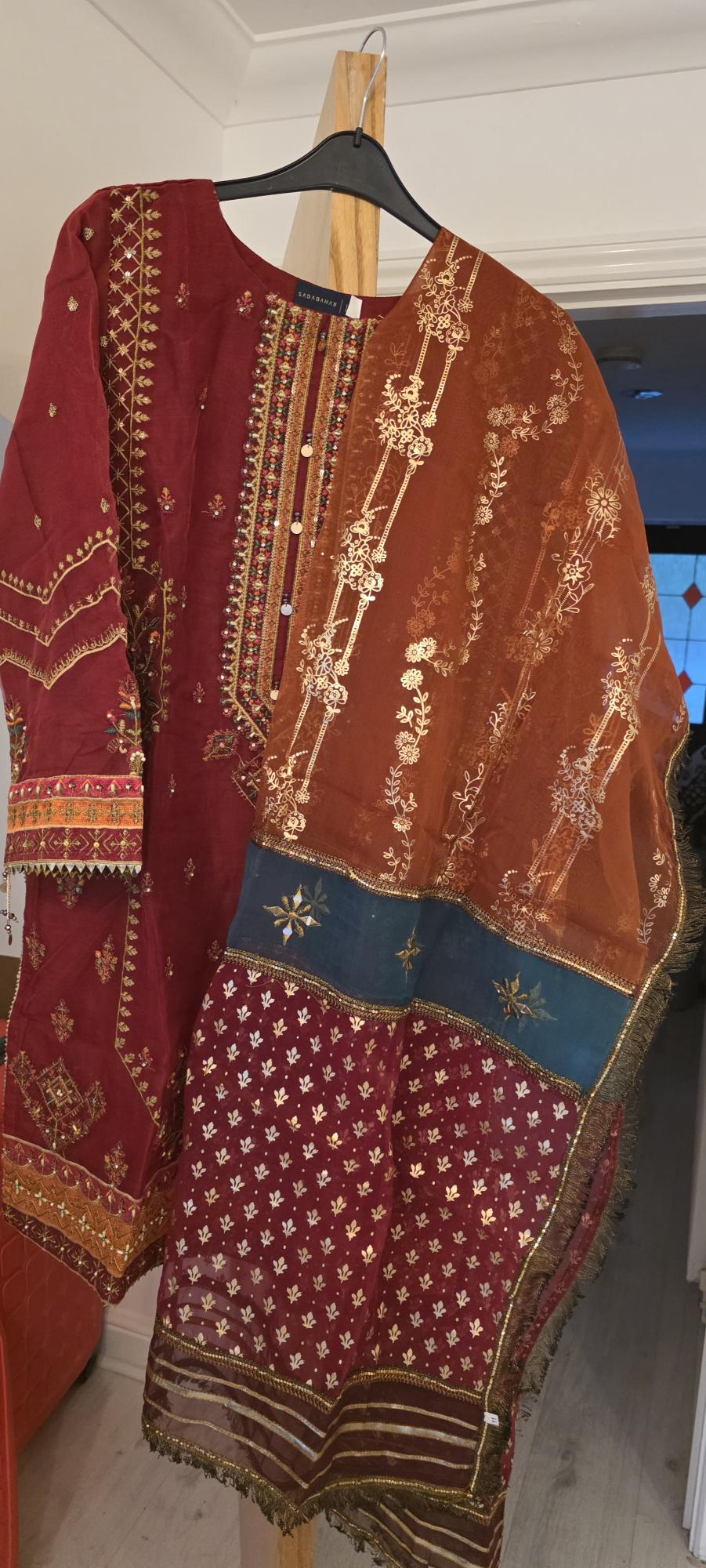 Red Shalwar Suit