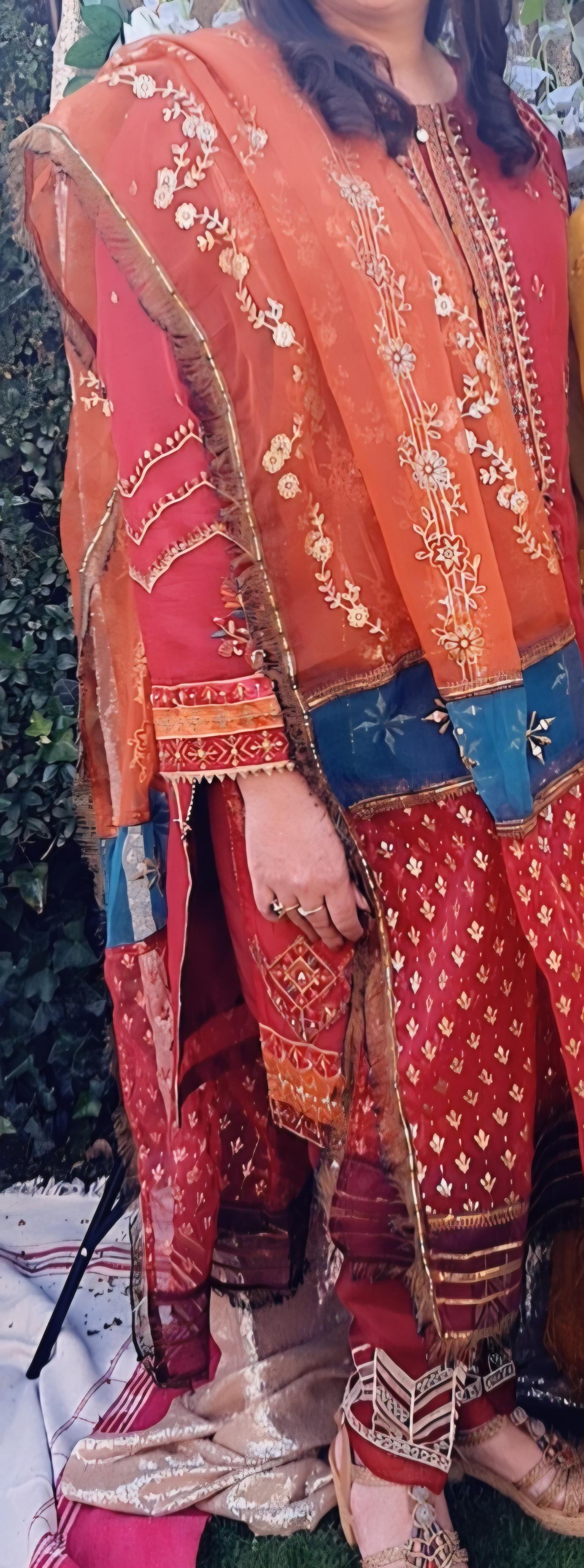 Red Shalwar Suit
