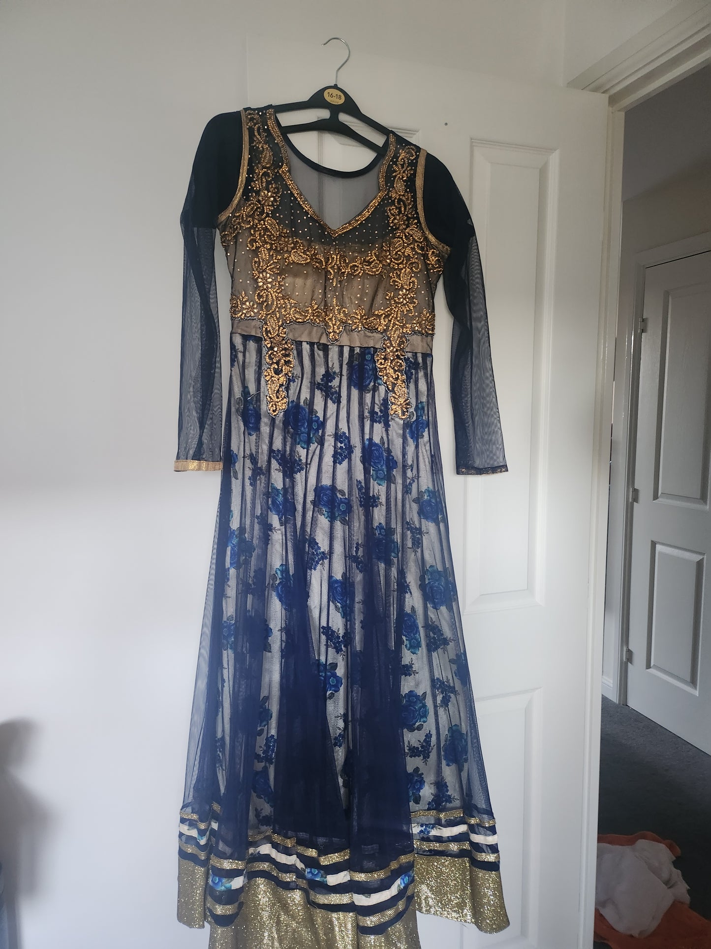 Blue floral frock