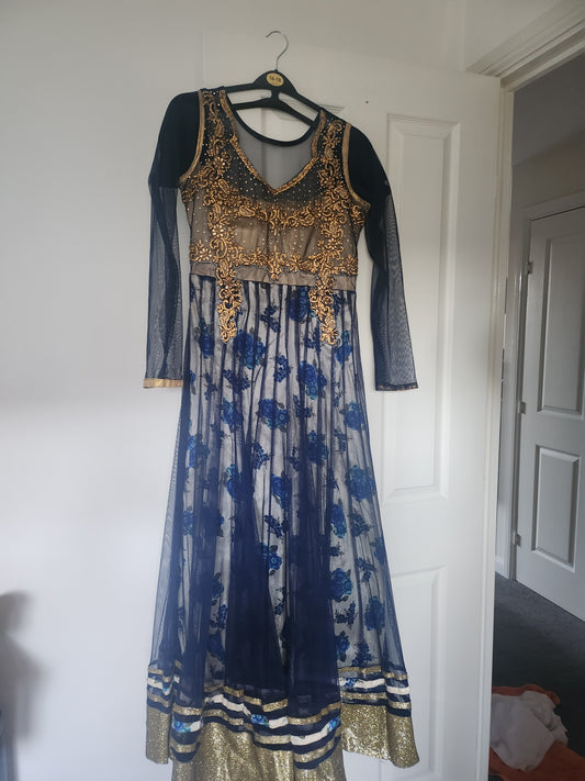 Blue floral frock