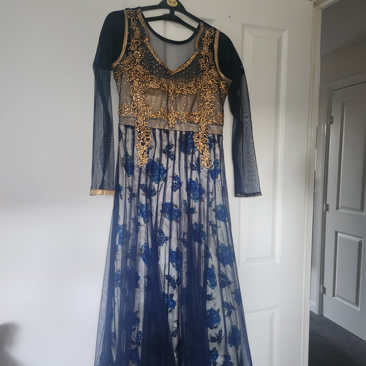 Blue floral frock