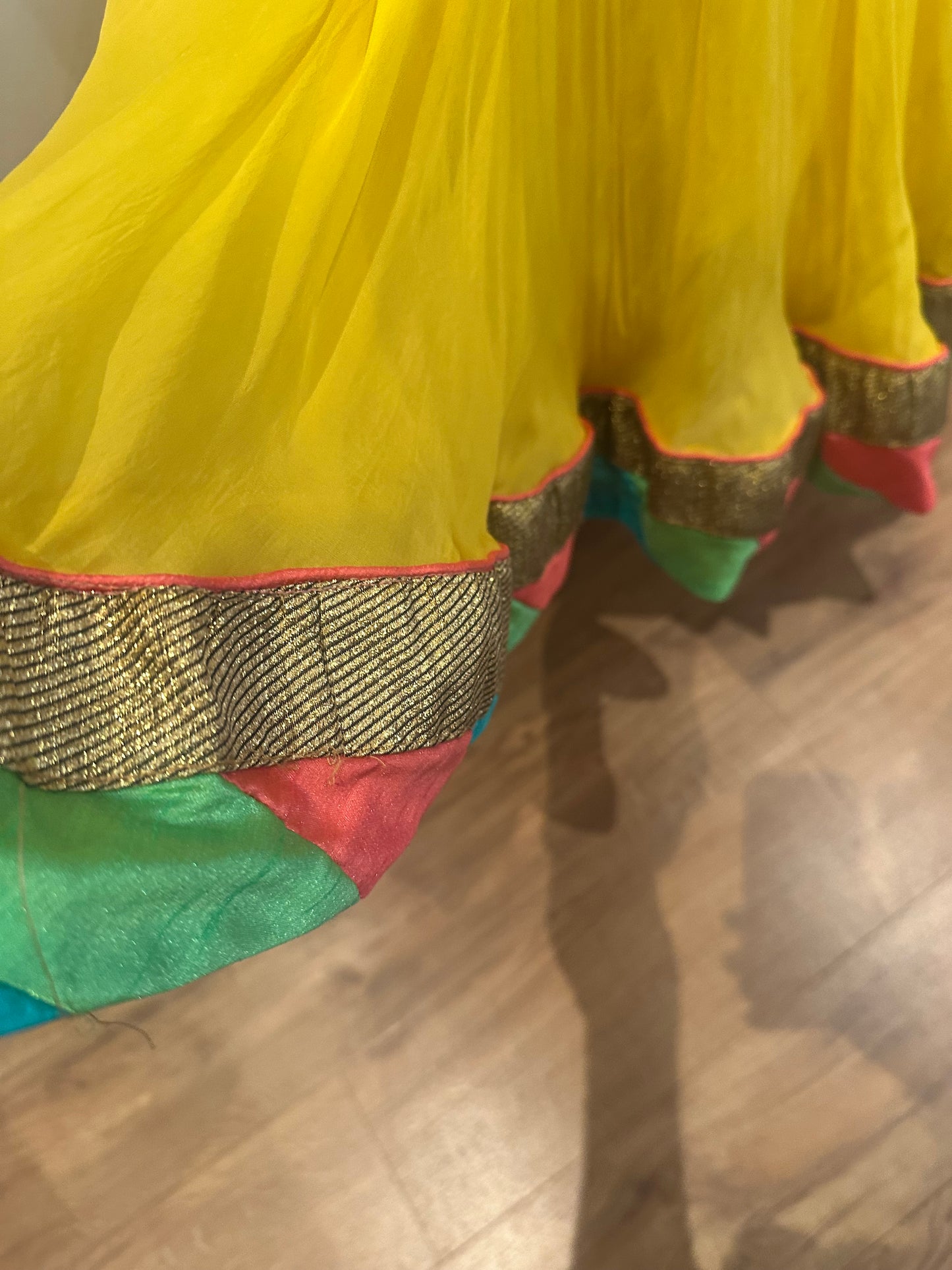 Preloved Anarkali for haldi, mehendi or jaggo
