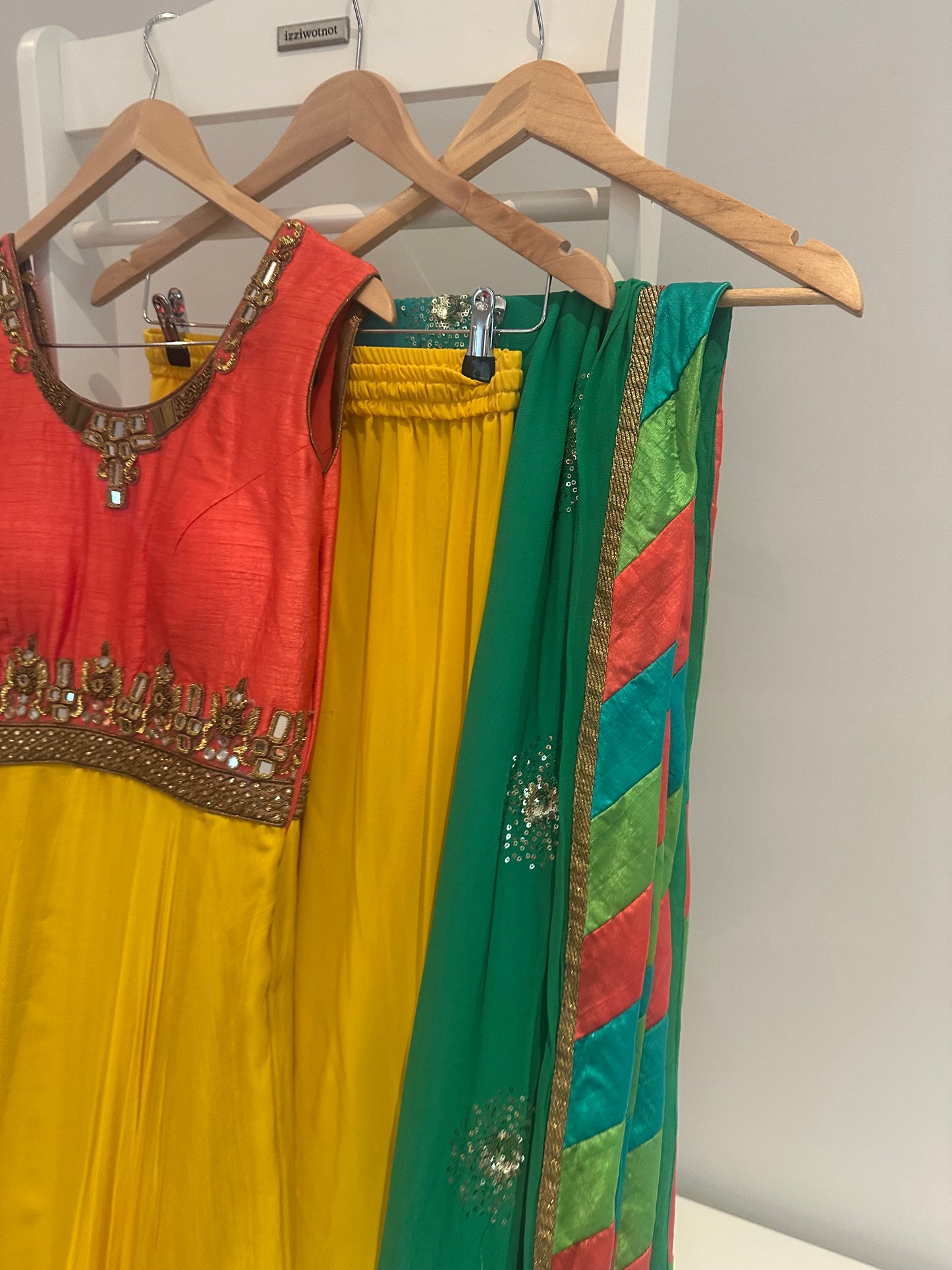 Preloved Anarkali for haldi, mehendi or jaggo