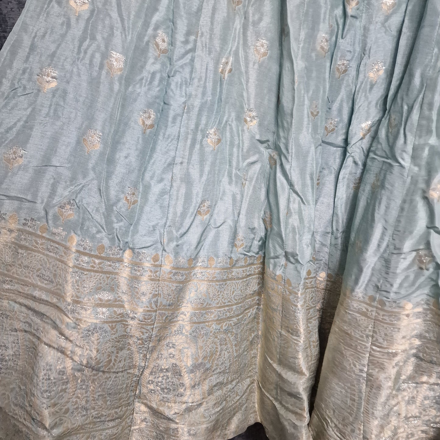 Ladies Duck Egg Blue lehnga size xl from frontier