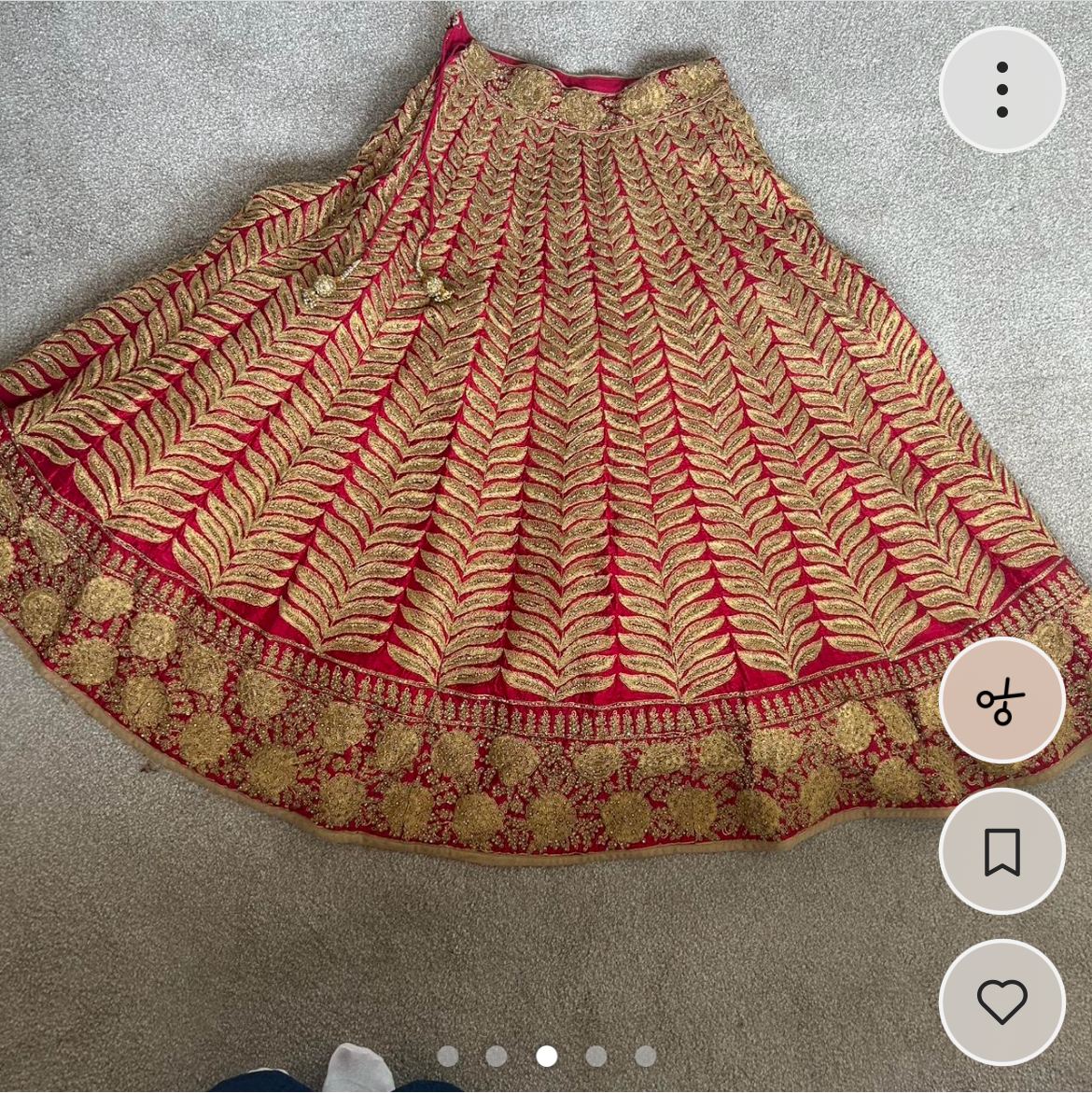 Lengha with Matching Jewellery