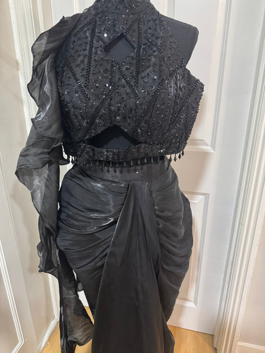 Brand new Baabul Black Indo Western Outfit - M-L