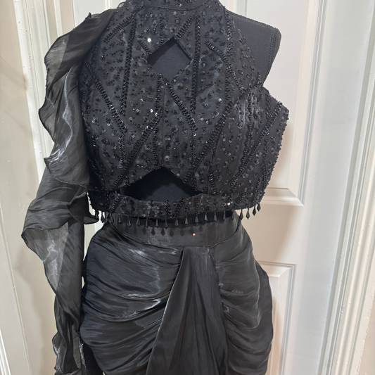 Brand new Baabul Black Indo Western Outfit - M-L