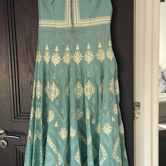 Long anarkali with dupatta and pyjami
