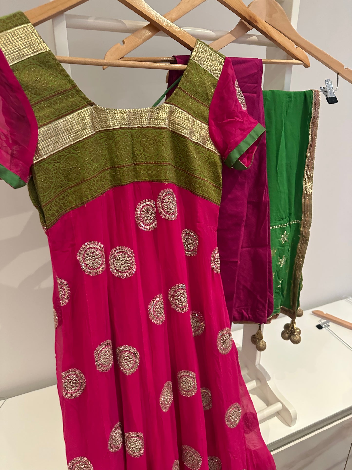 Preloved magenta suit with pyjami