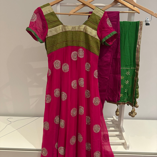 Preloved magenta suit with pyjami