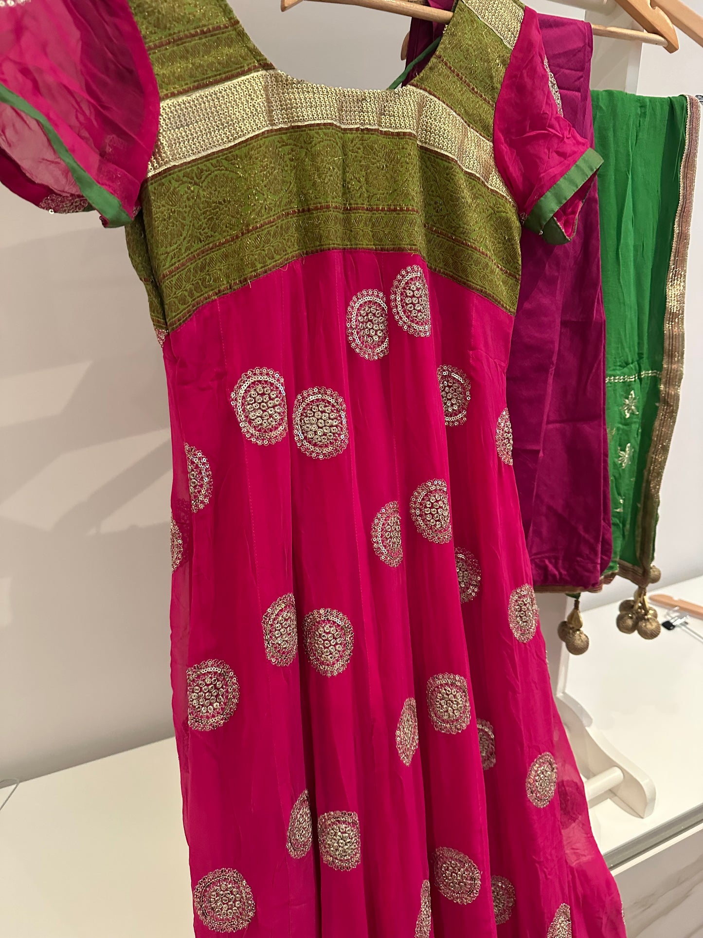 Preloved magenta suit with pyjami