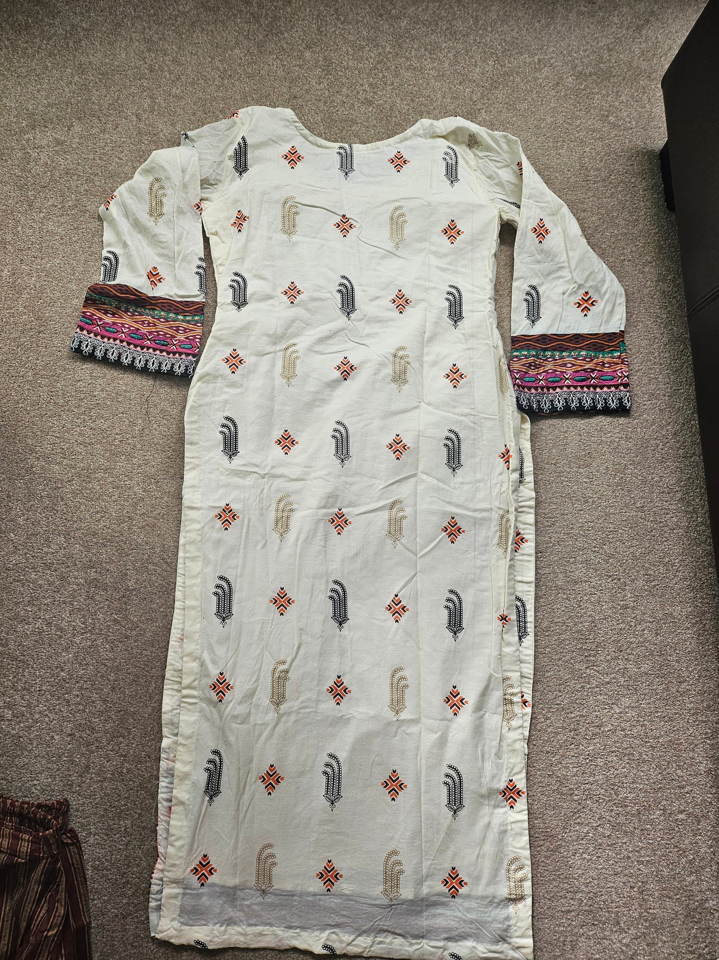 3 Piece Embrioded Cotton Suit