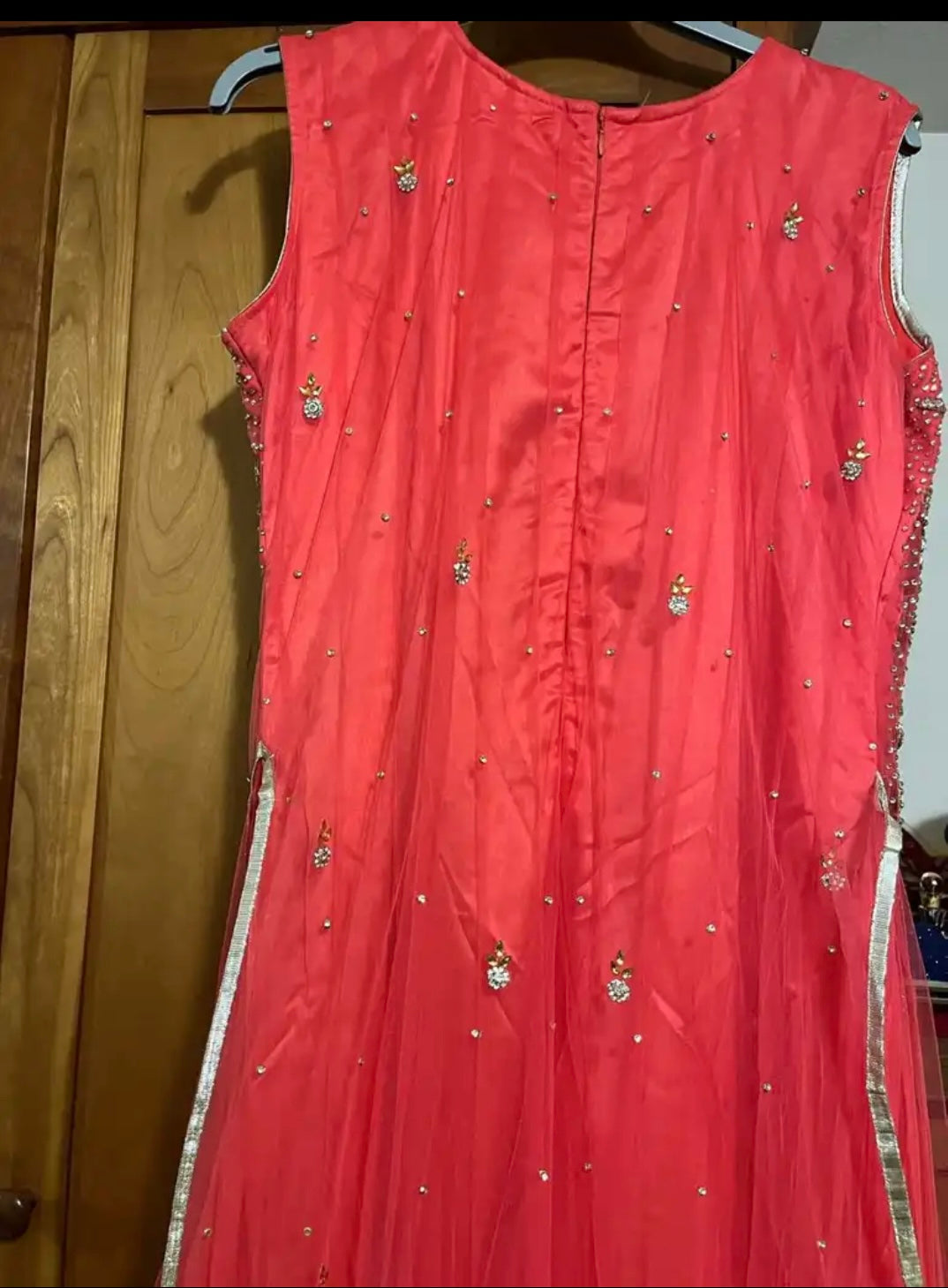 Coral dress