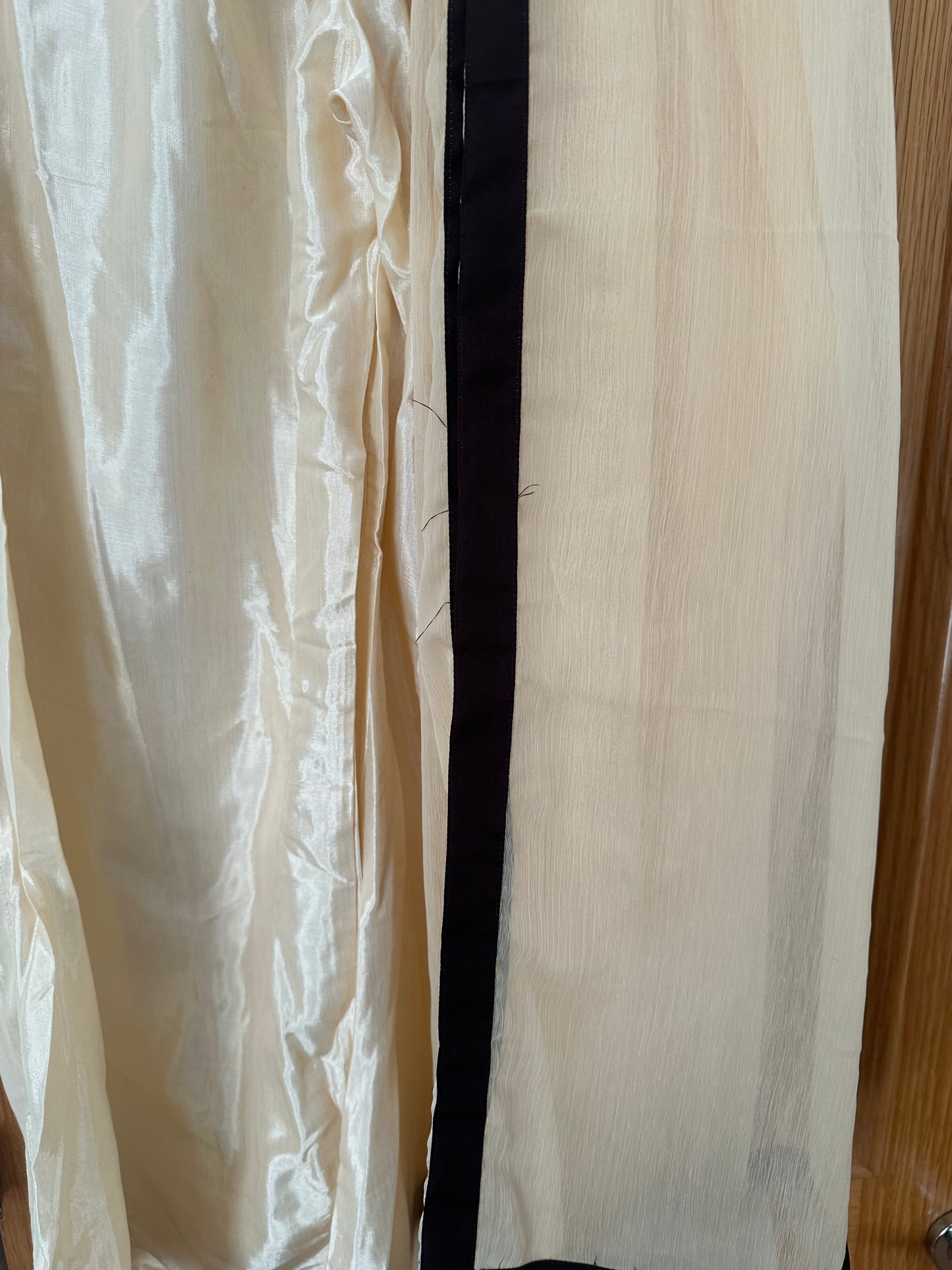 Brown and cream brown sharara set