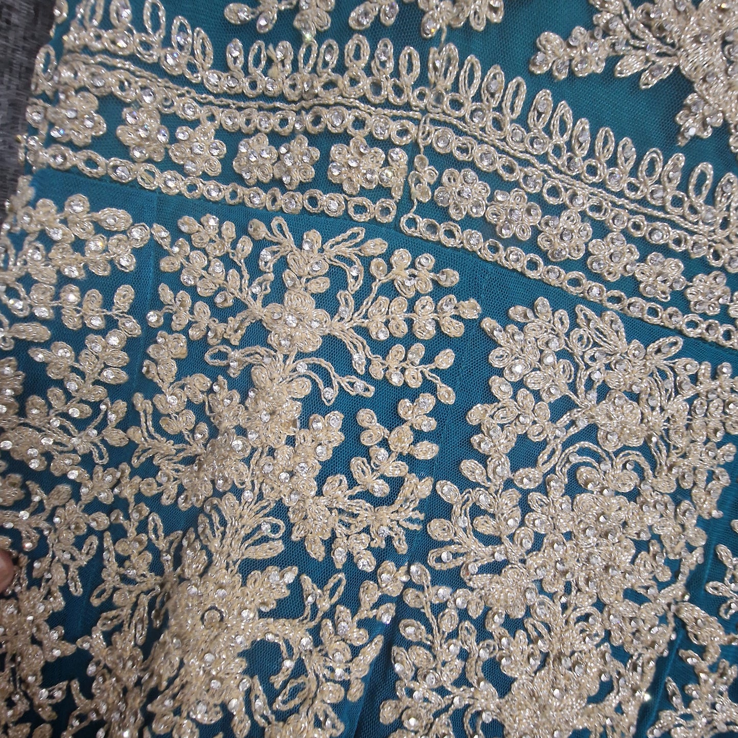 Ladies Anarkali turquoise size 40