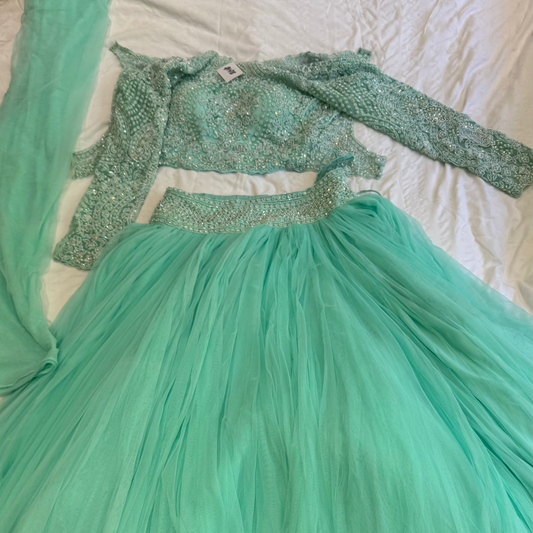 Brand new mint green lehenga