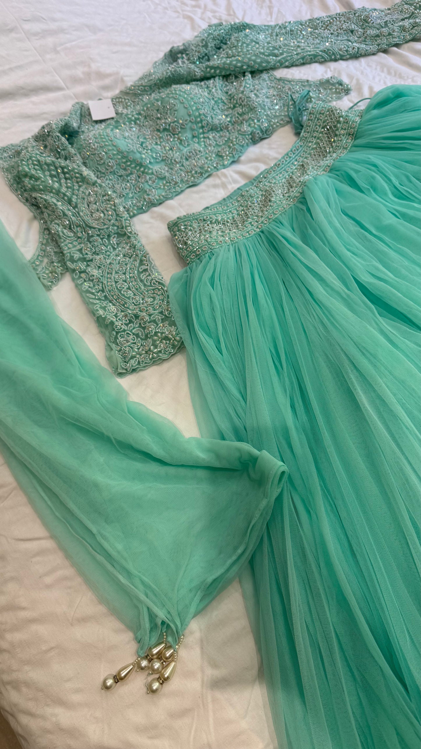 Brand new mint green lehenga