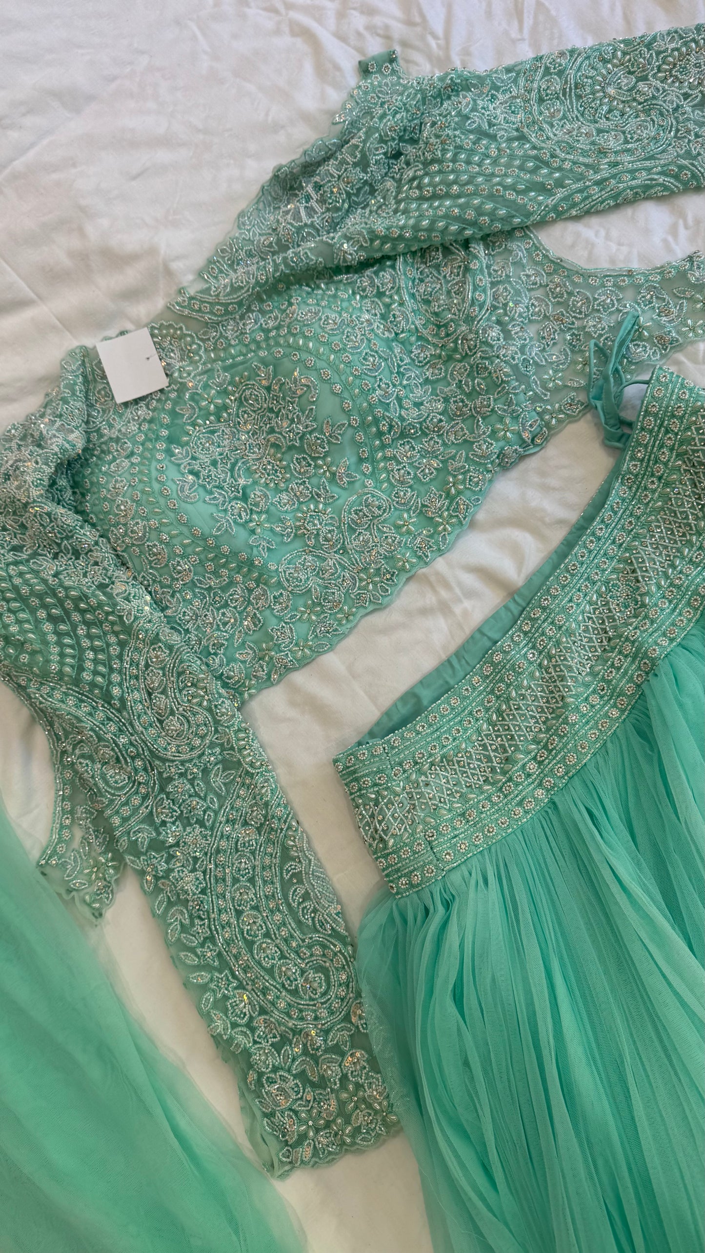 Brand new mint green lehenga
