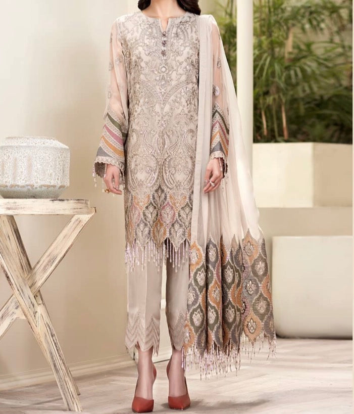 Pakistani Designer Jazmin Chiffon Suit