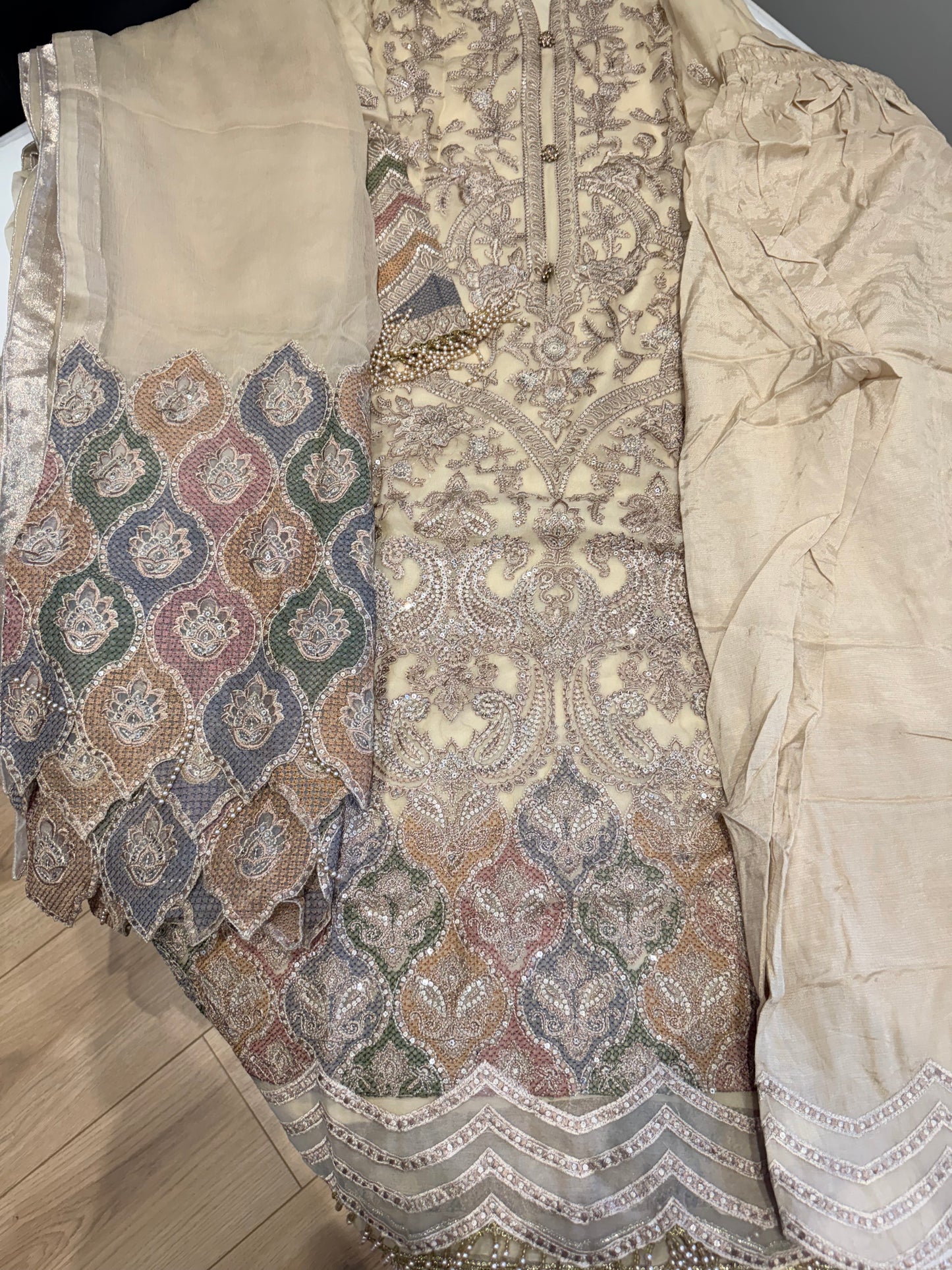 Pakistani Designer Jazmin Chiffon Suit