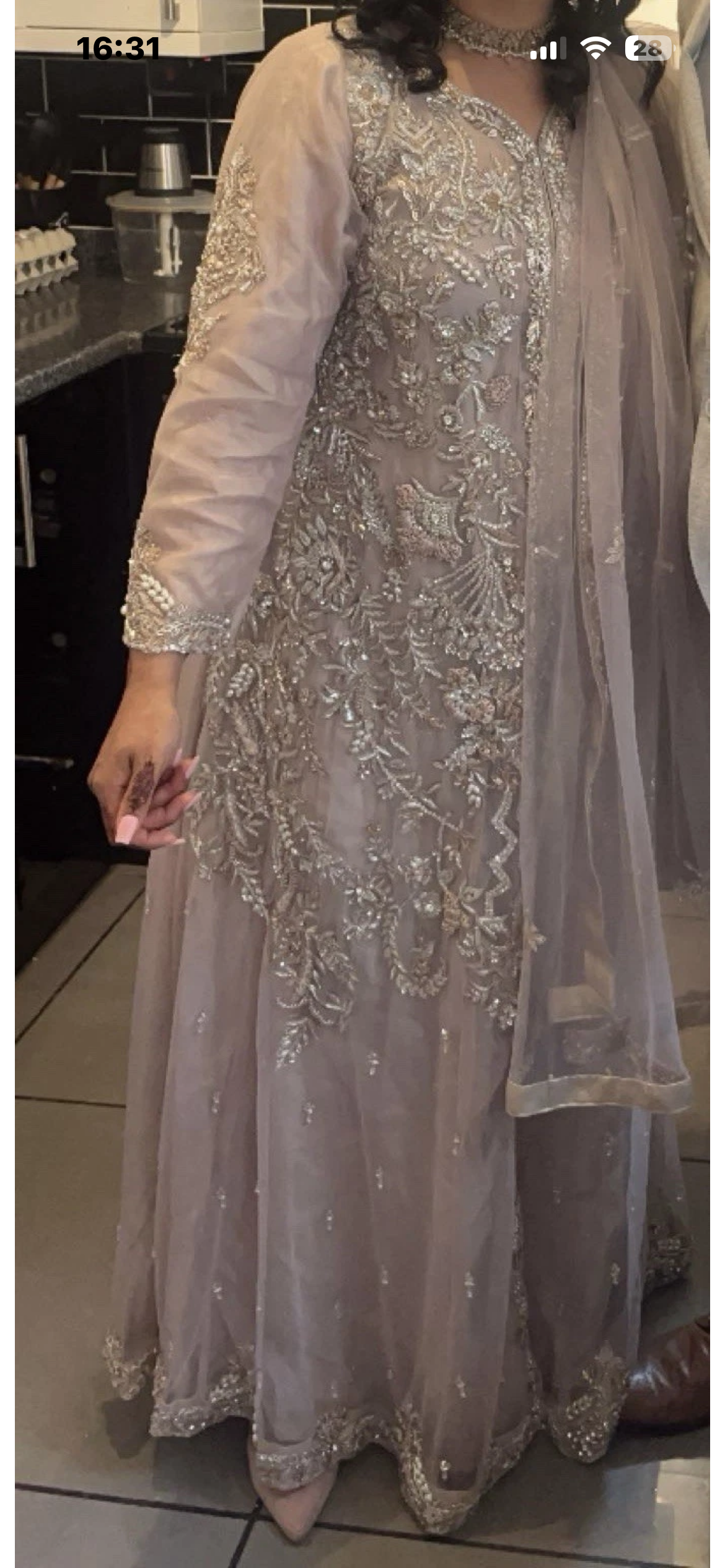 Beautiful Asian long dress