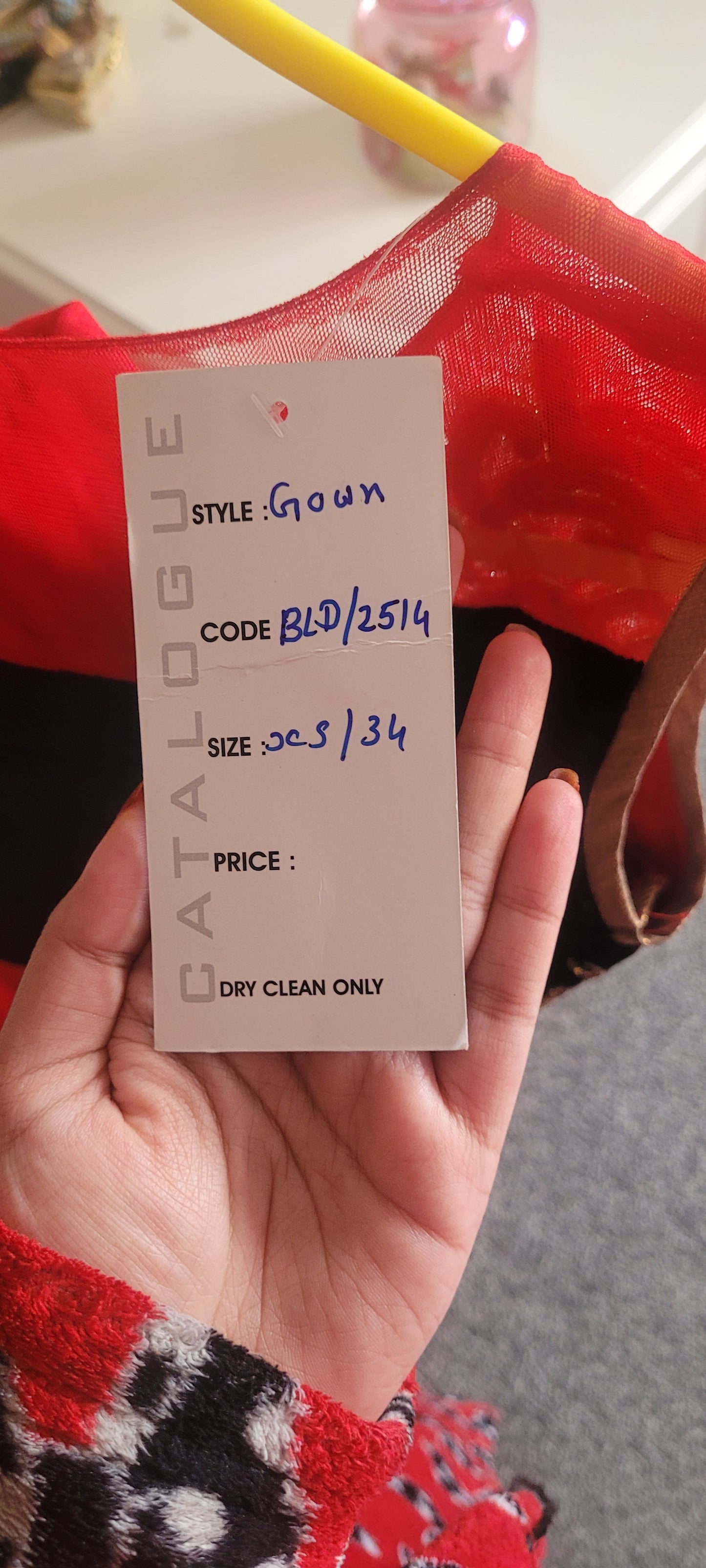 Heavy red and black dress. BRAND NEW