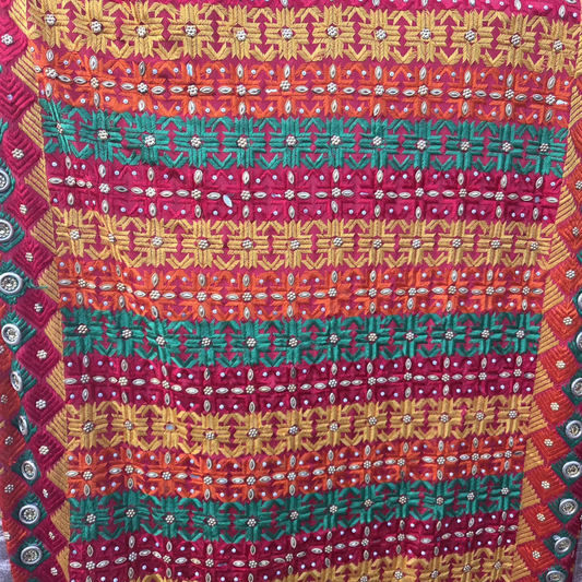 Brand new Red Phulkari chunni