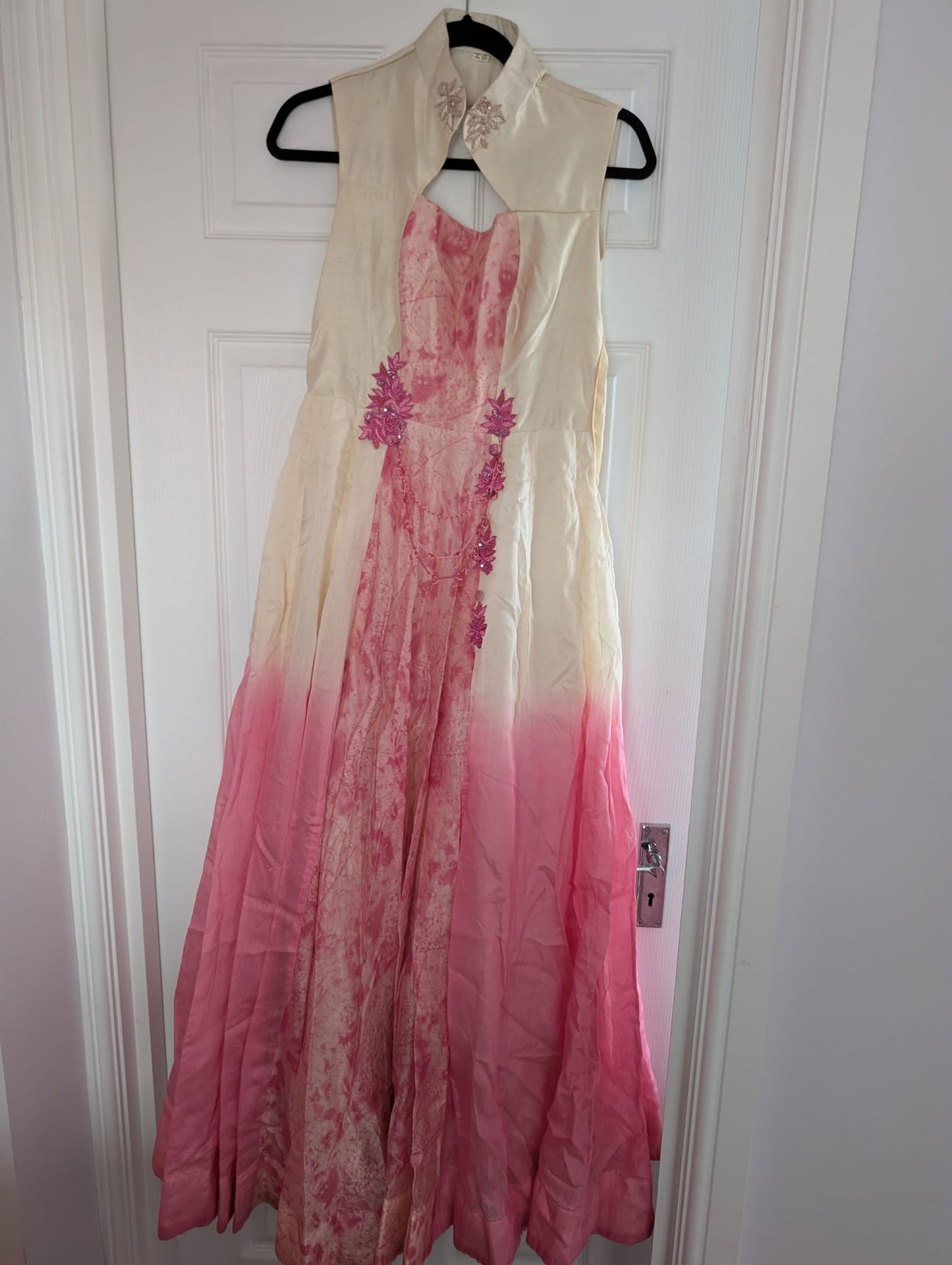 Preloved pink and cream gown
