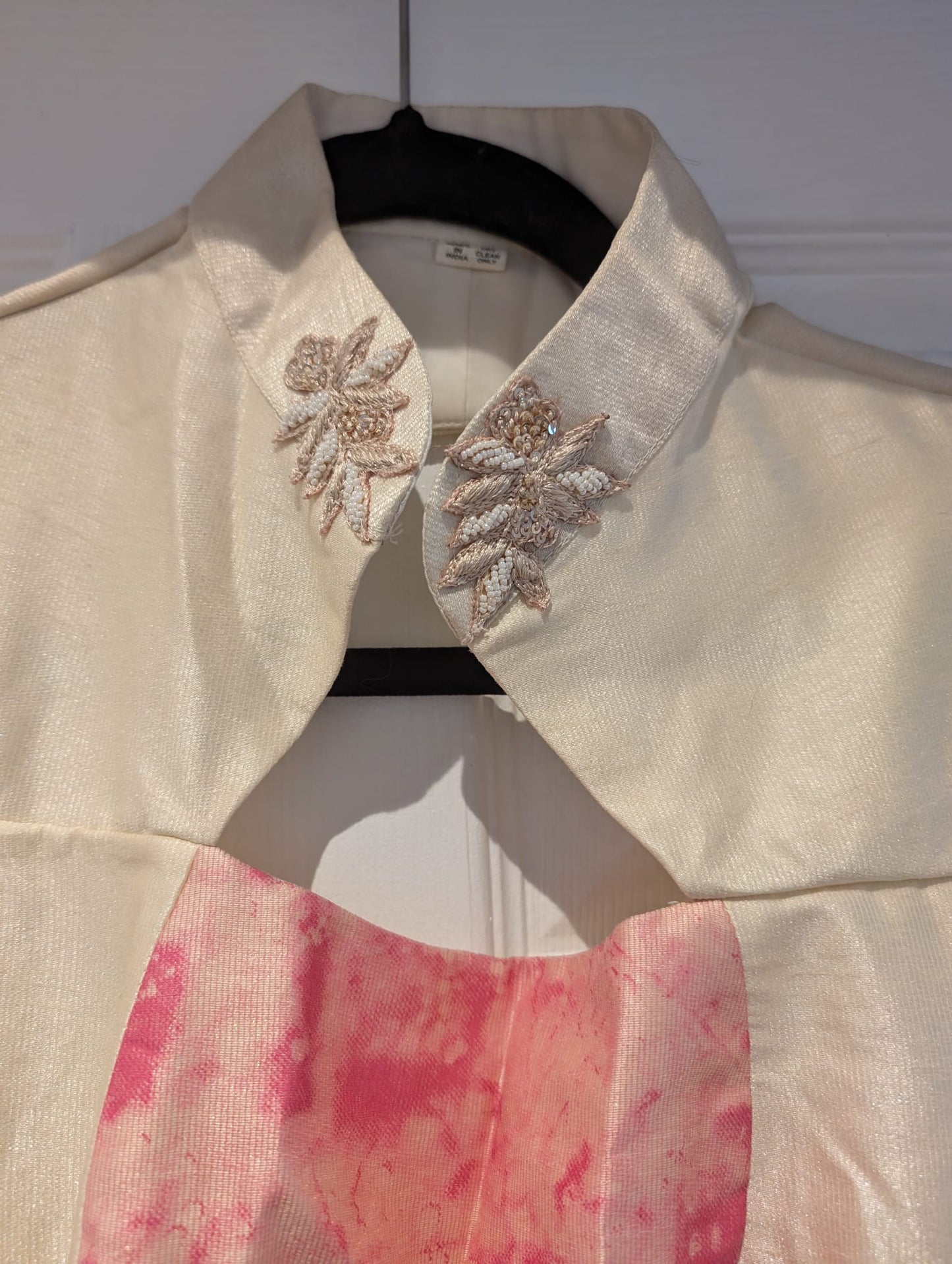 Preloved pink and cream gown