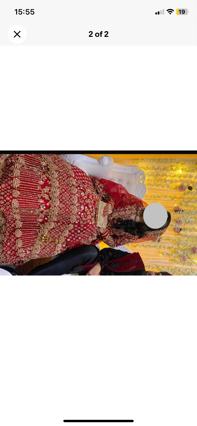Women’s bridal dress