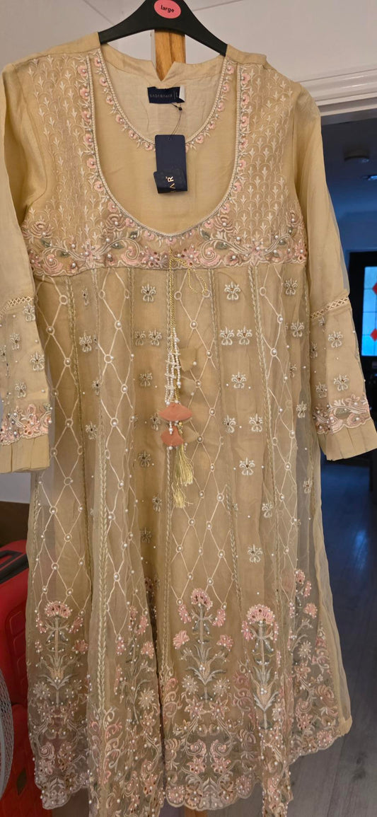 Beige and Pink dress