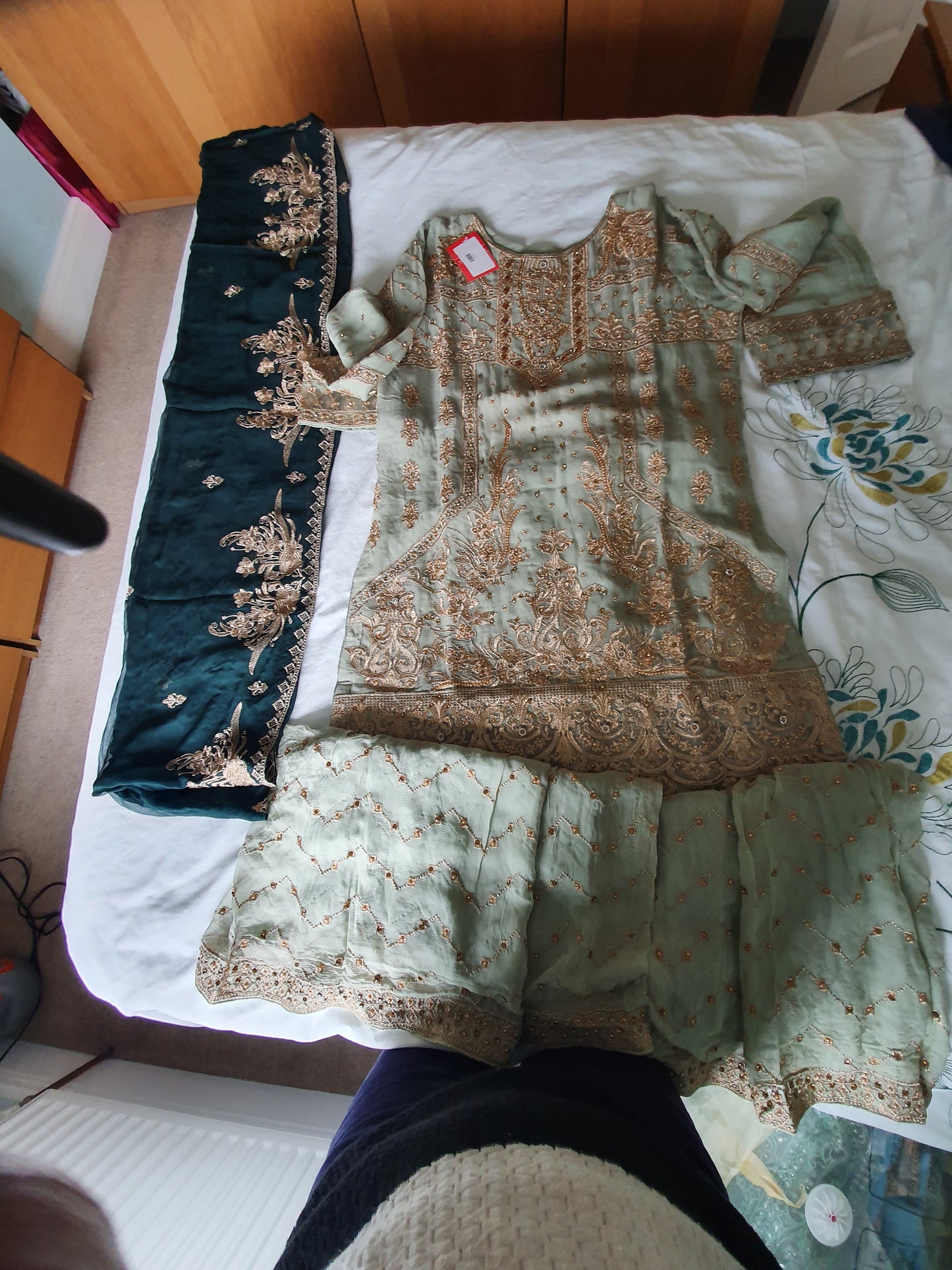 Mint Green Sharara suit