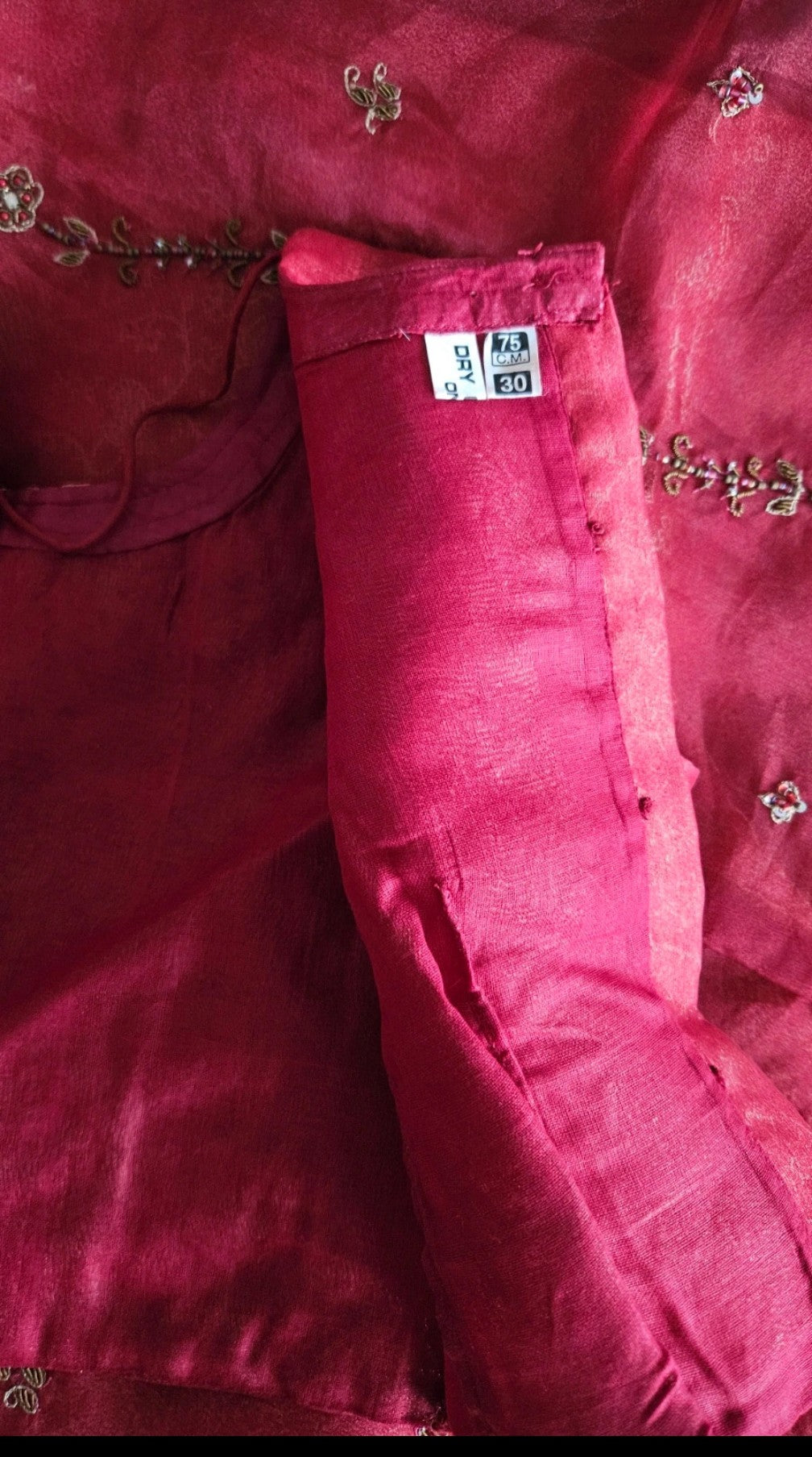 Red lengha for a young child 9years/134 cm