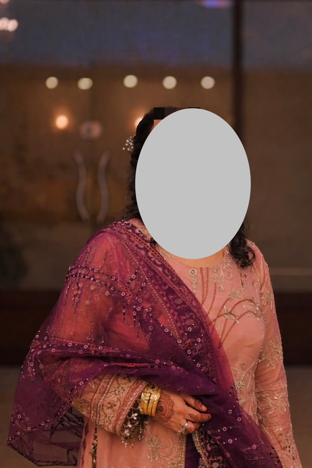 Pink Pakistani Wedding Dress 3 piece suit