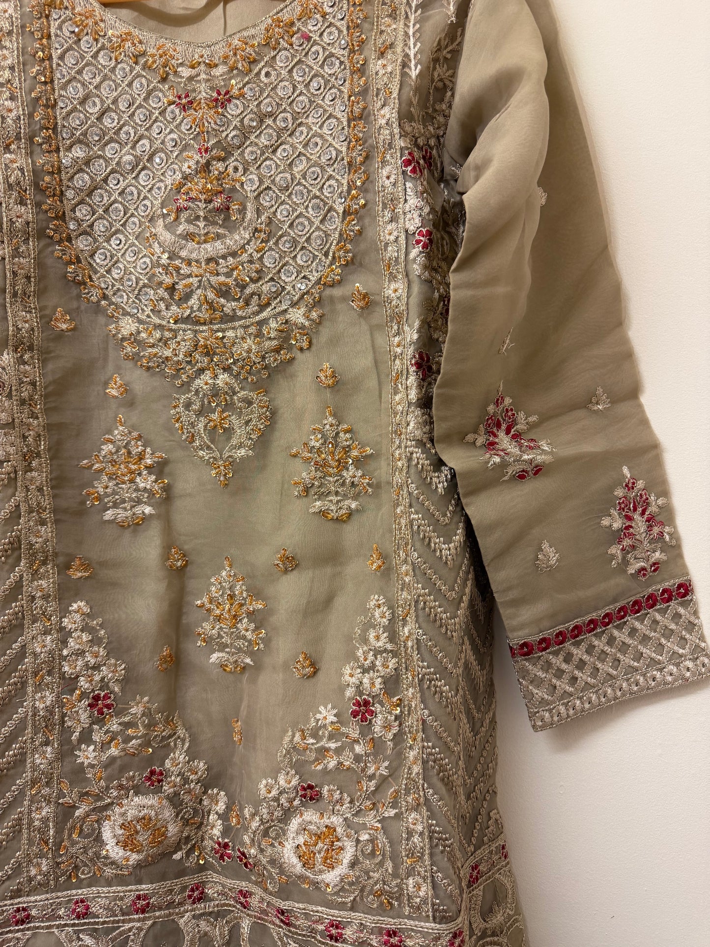 Pakistani traditional wear Golden