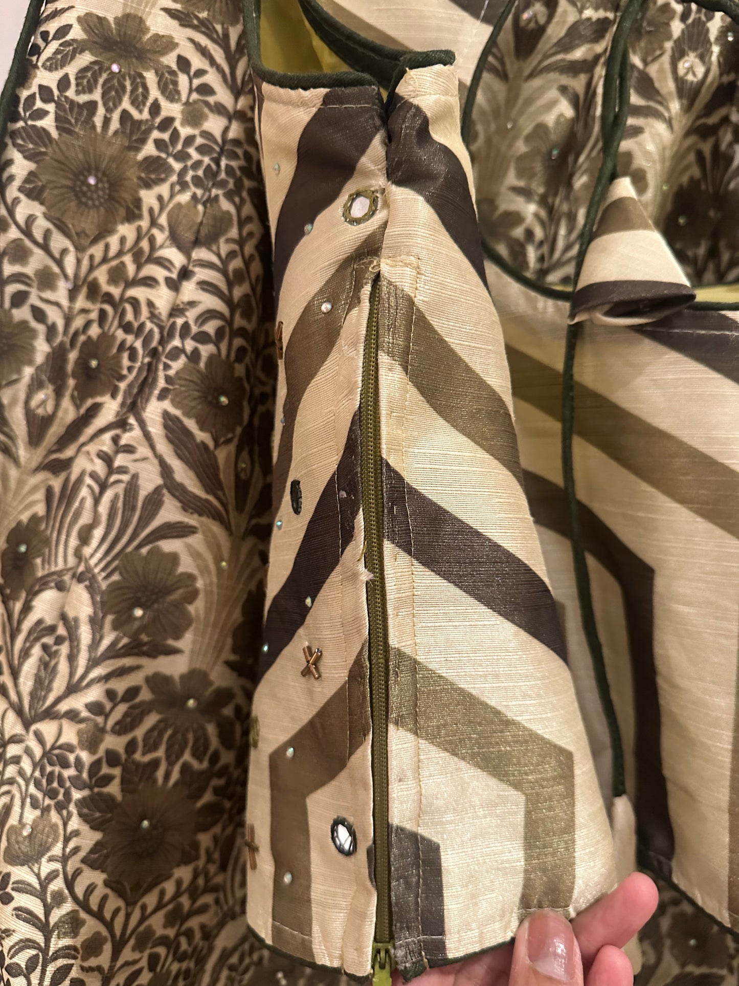 Khaki green lehenga **NEW with tags**