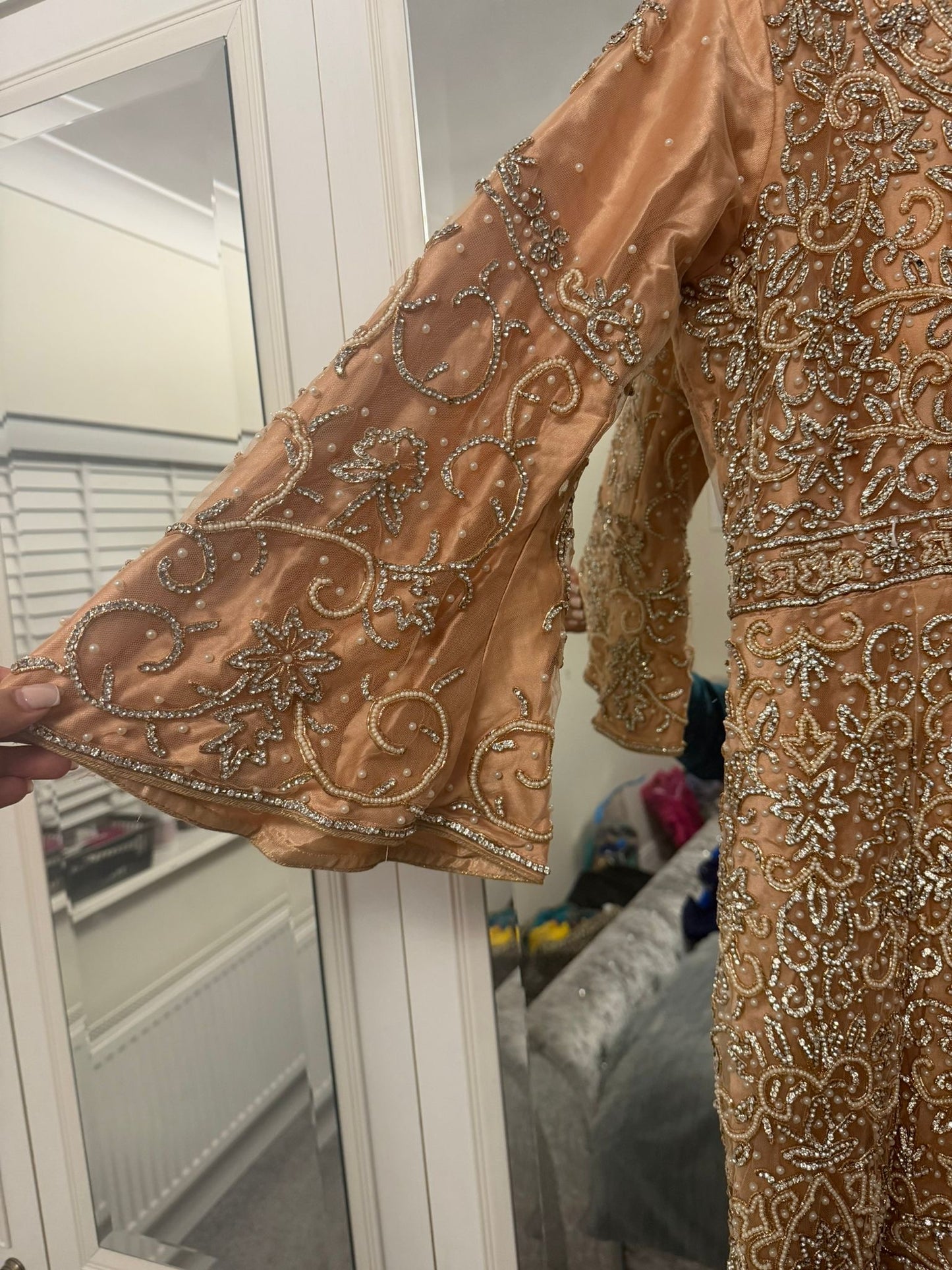 Brand new peach anarkali