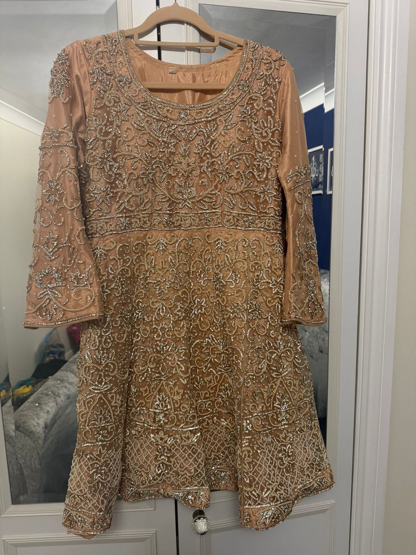 Brand new peach anarkali