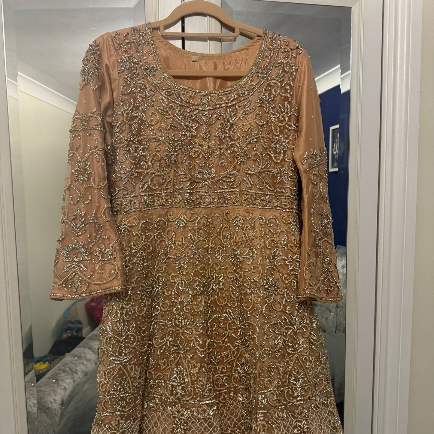 Brand new peach anarkali