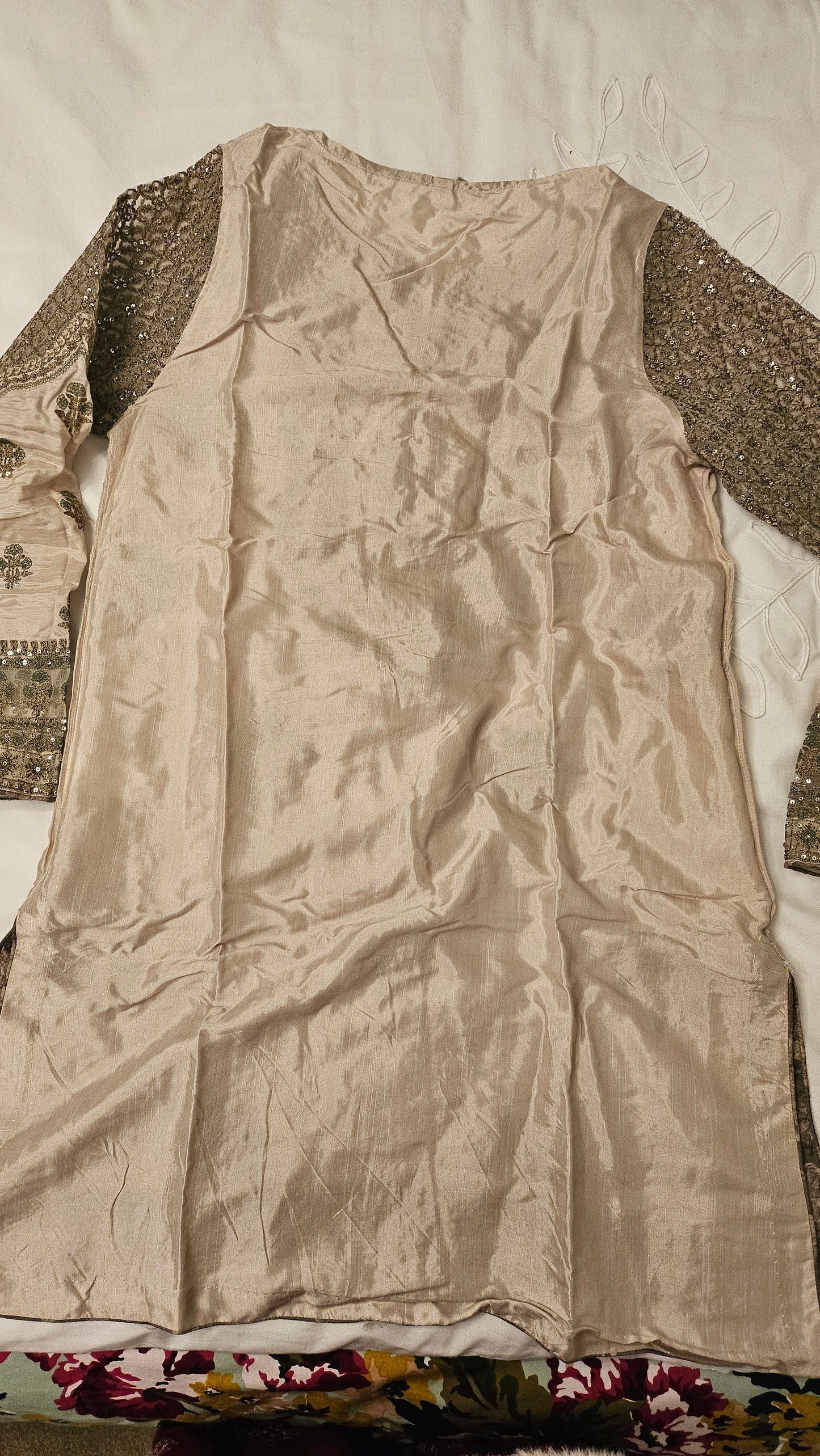 3 Piece Embrioded Sharara Suit