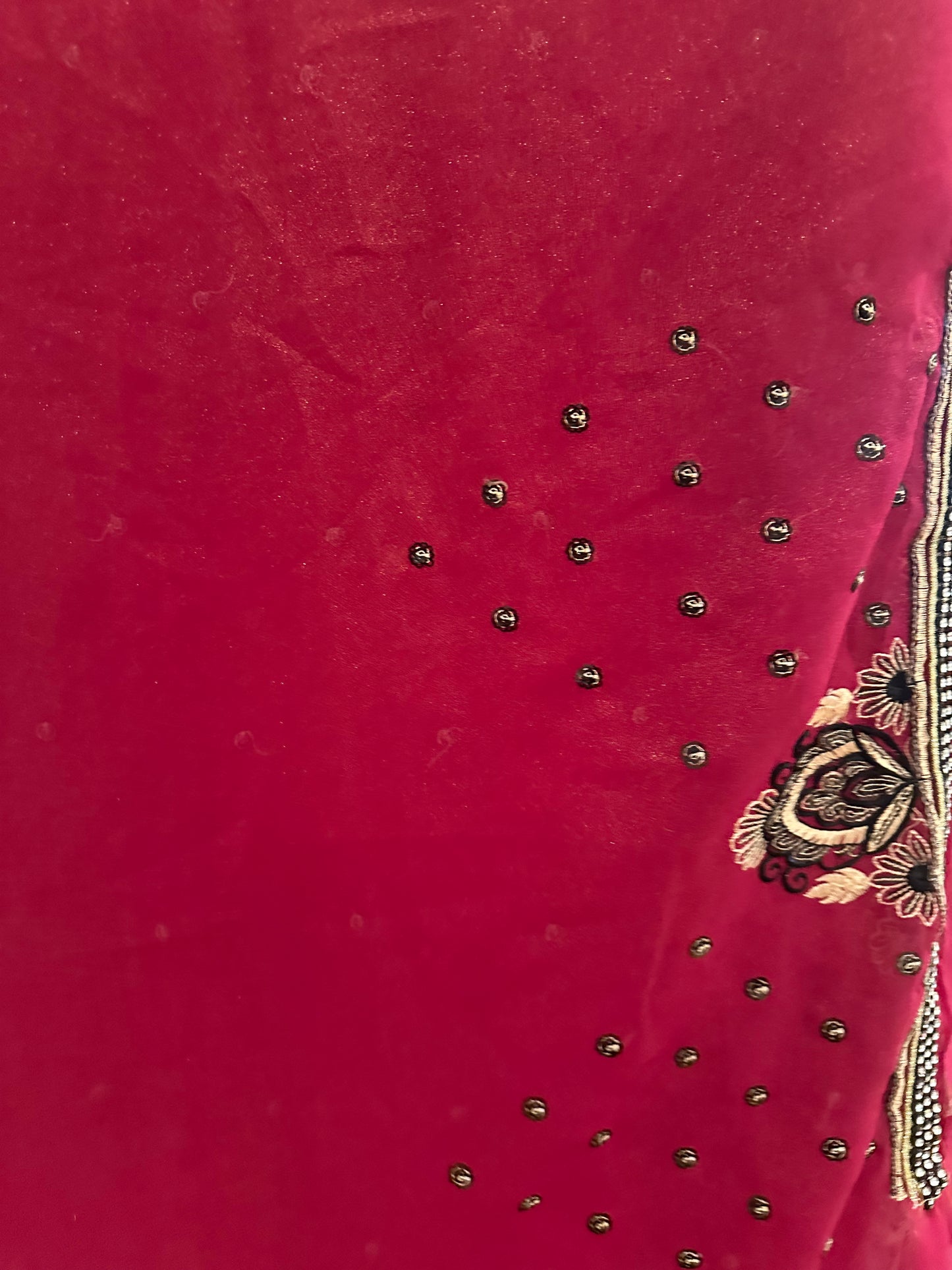 Brand new unstitched sari