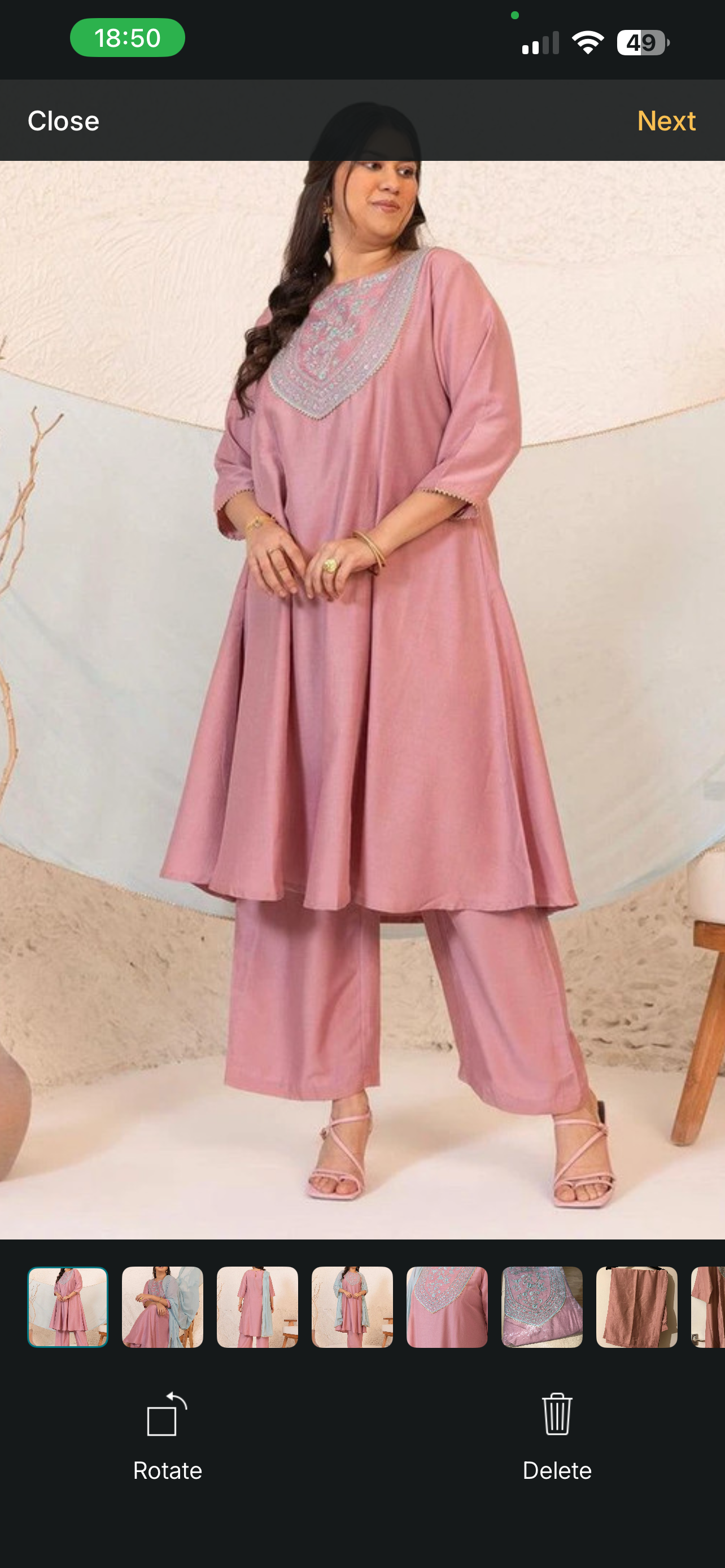 Plus Size Wide Leg Indian Suit