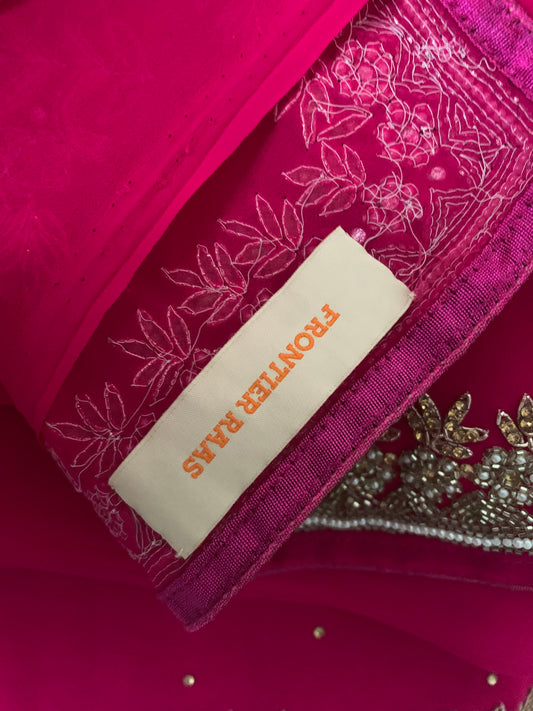 Beautiful designer saree and ready made blouse