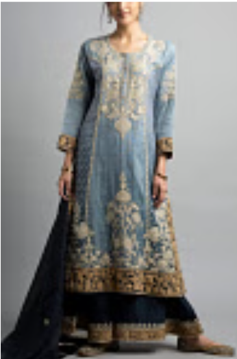Heena Kochhar suit with palazzo trousers & dupatta - BRAND NEW