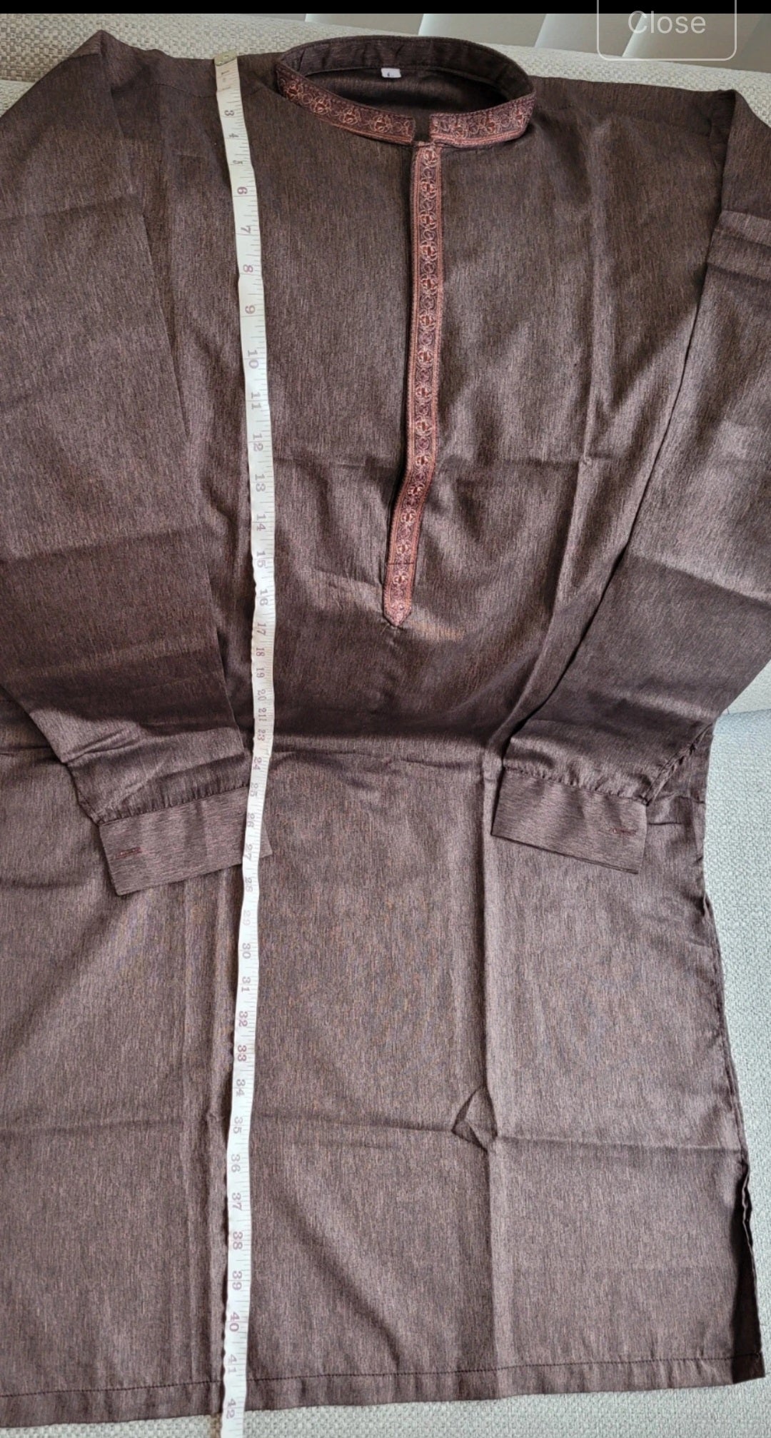 Men's Asian pakistani Indian Embroidered Kurta size L